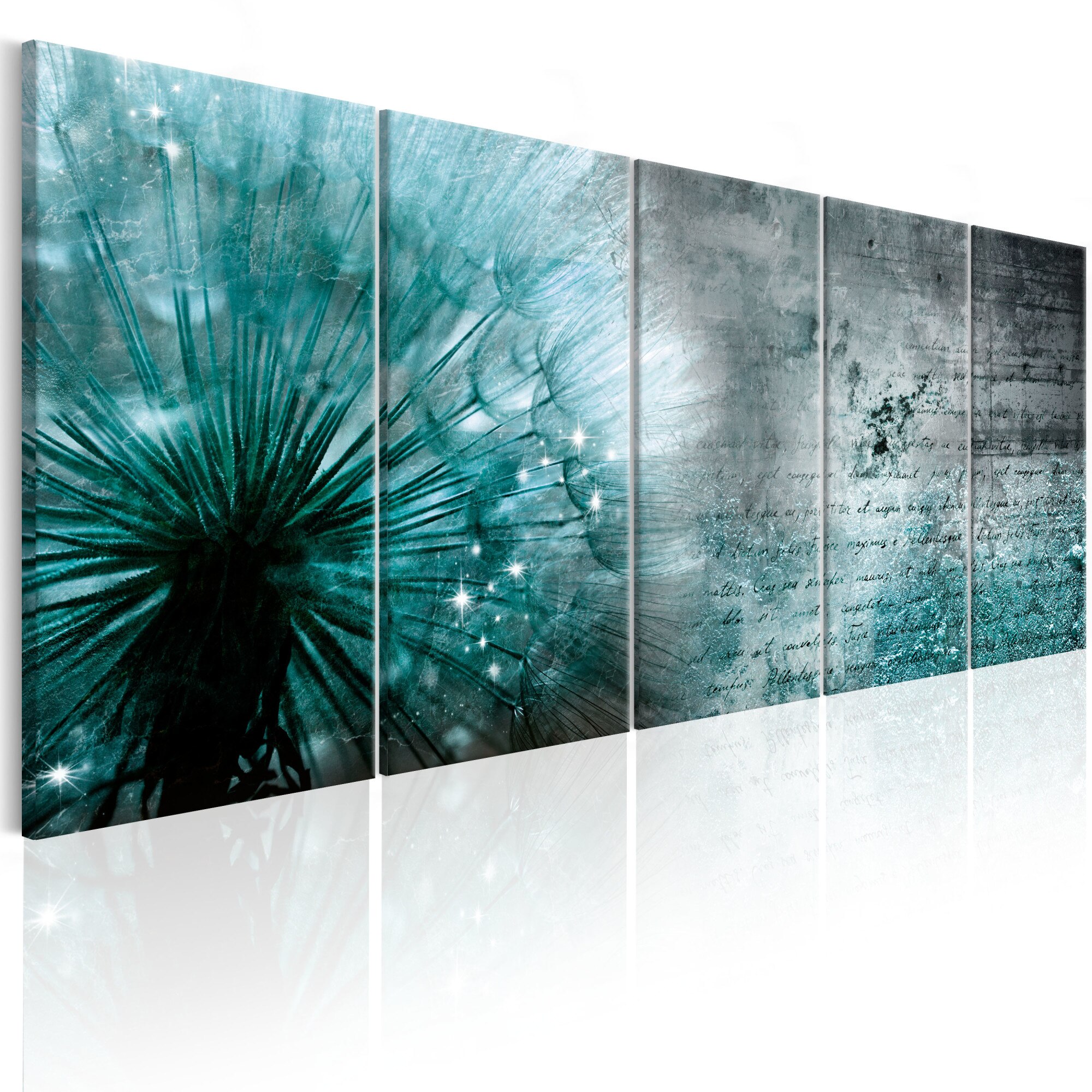 Tablou canvas 5 piese - Papadie de gheata - 225x90 cm