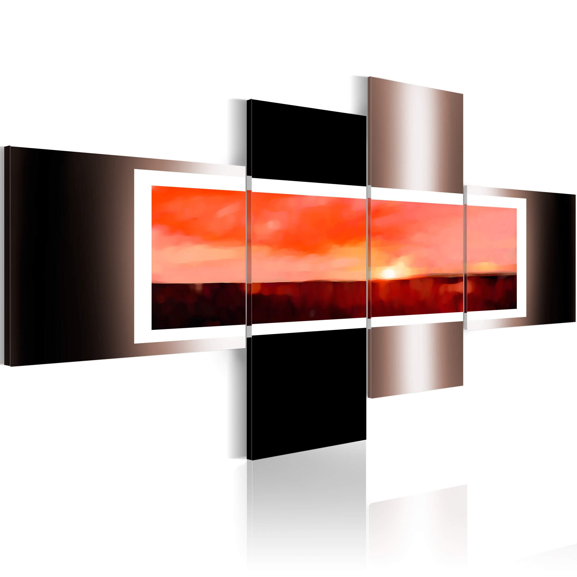 Tablou canvas 4 piese - Stil si subtilitate - 200x90 cm