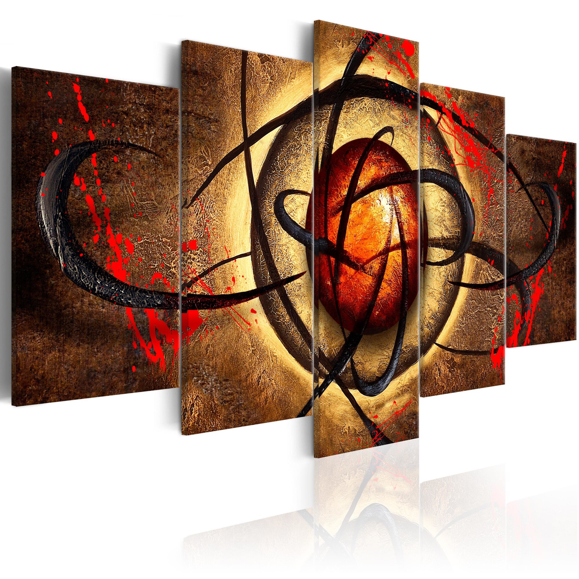 Tablou canvas 5 piese - Secret Eye II - 100x50 cm