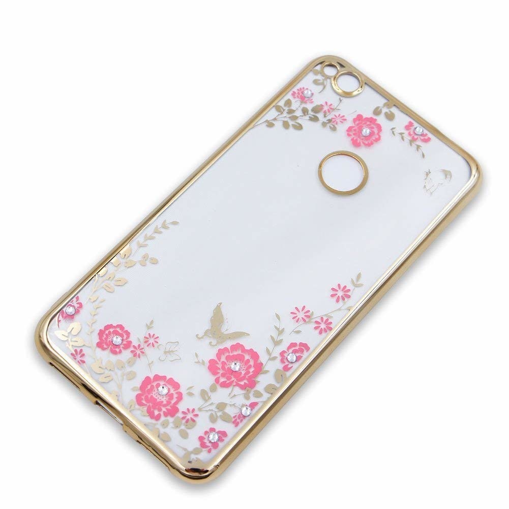 Husa Huawei P10 Lite Tpu Flori Gold