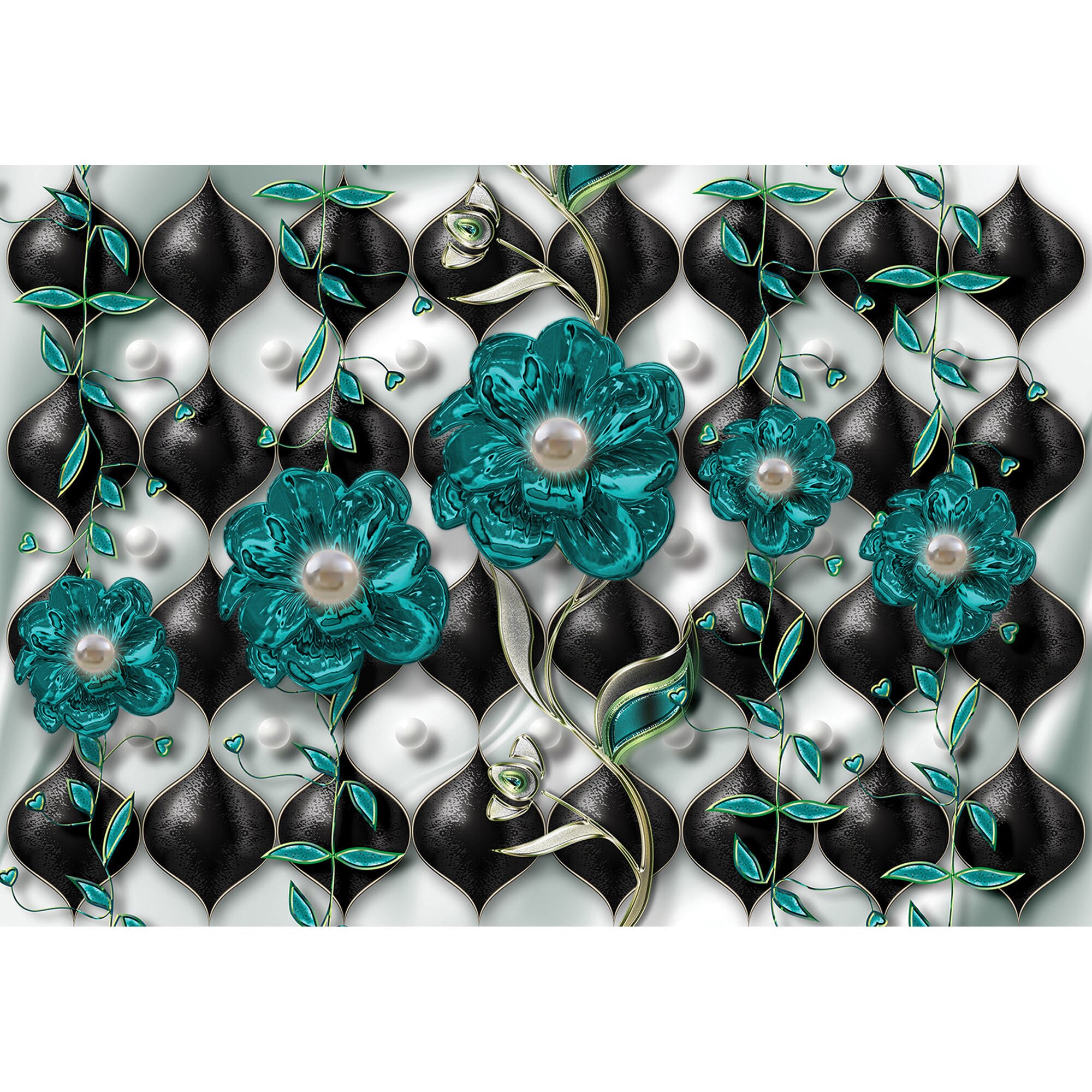 Fototapet DEGRETS 83462 Diamant colorat 2 3D L 184x254cm