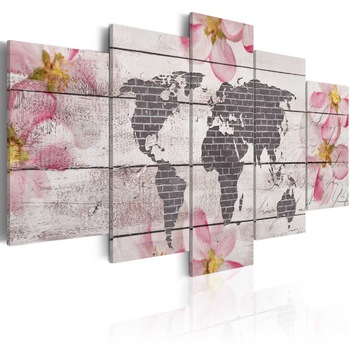 Tablou canvas 5 piese - Lumea subtila - 100x50 cm Tablou canvas 5 piese - Lumea subtila - 100x50 cm