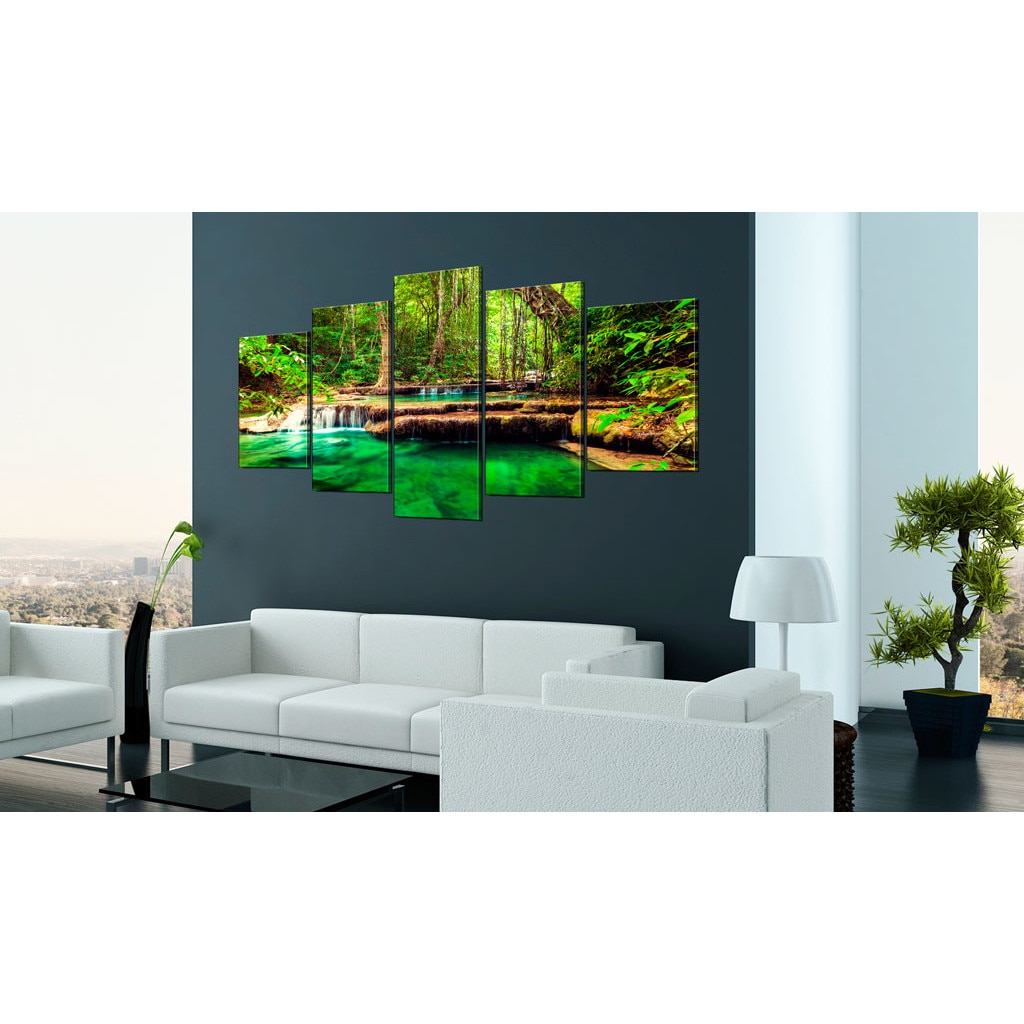 Tablou canvas 5 piese - Sanul naturii - 200x100 cm