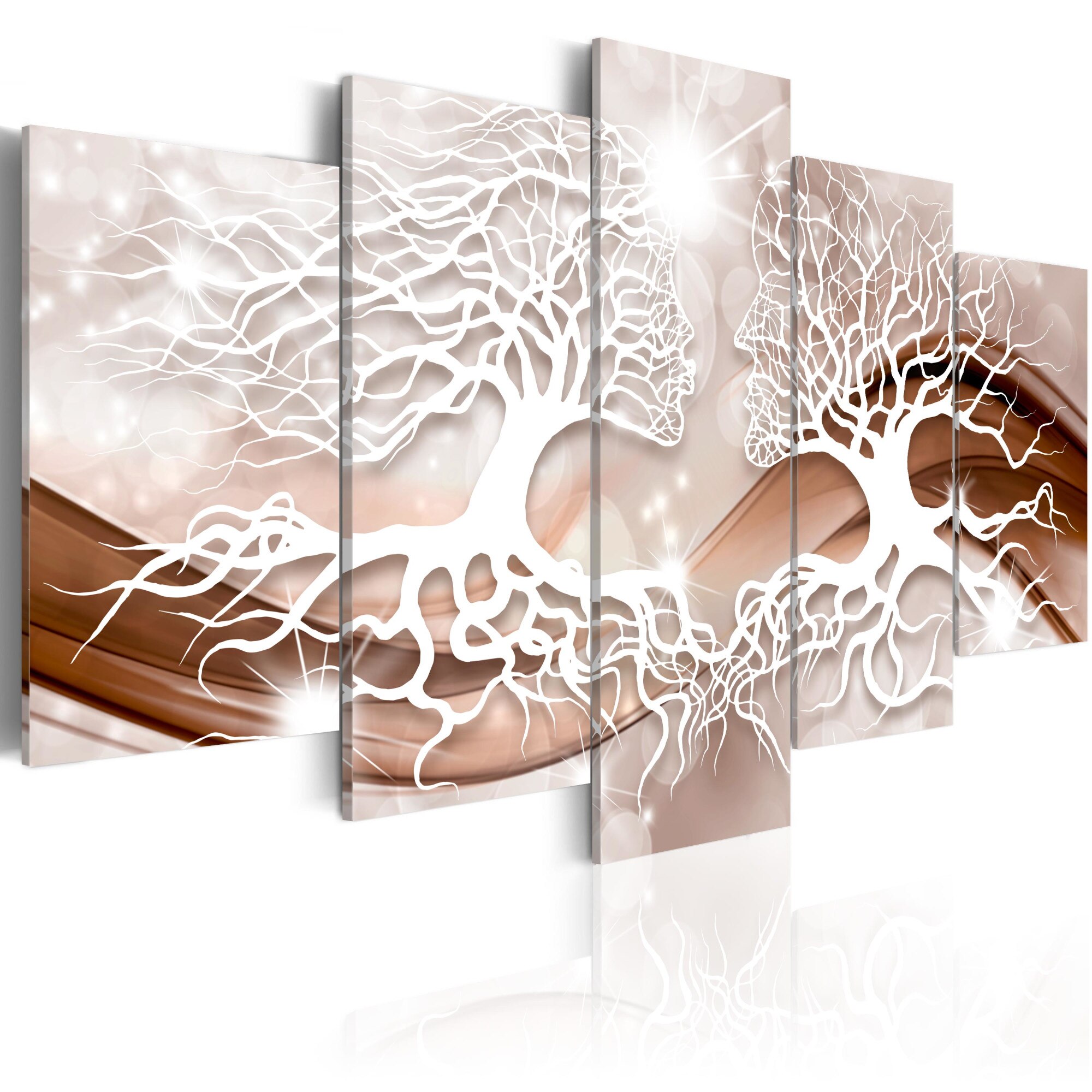 Tablou canvas 5 piese - Discutii despre dragoste - 200x100 cm