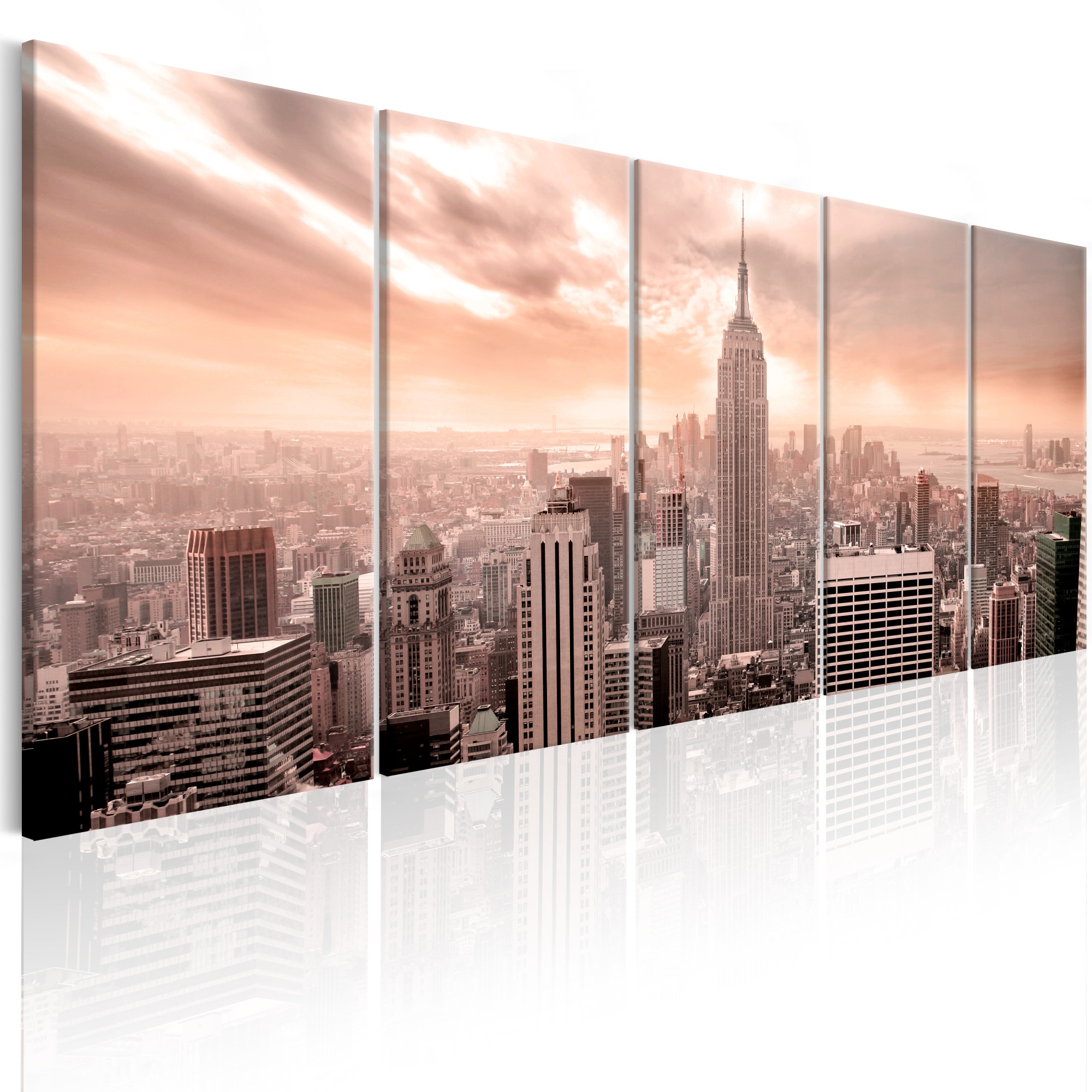 Tablou canvas 5 piese - New York: Manhattan - 200x80 cm