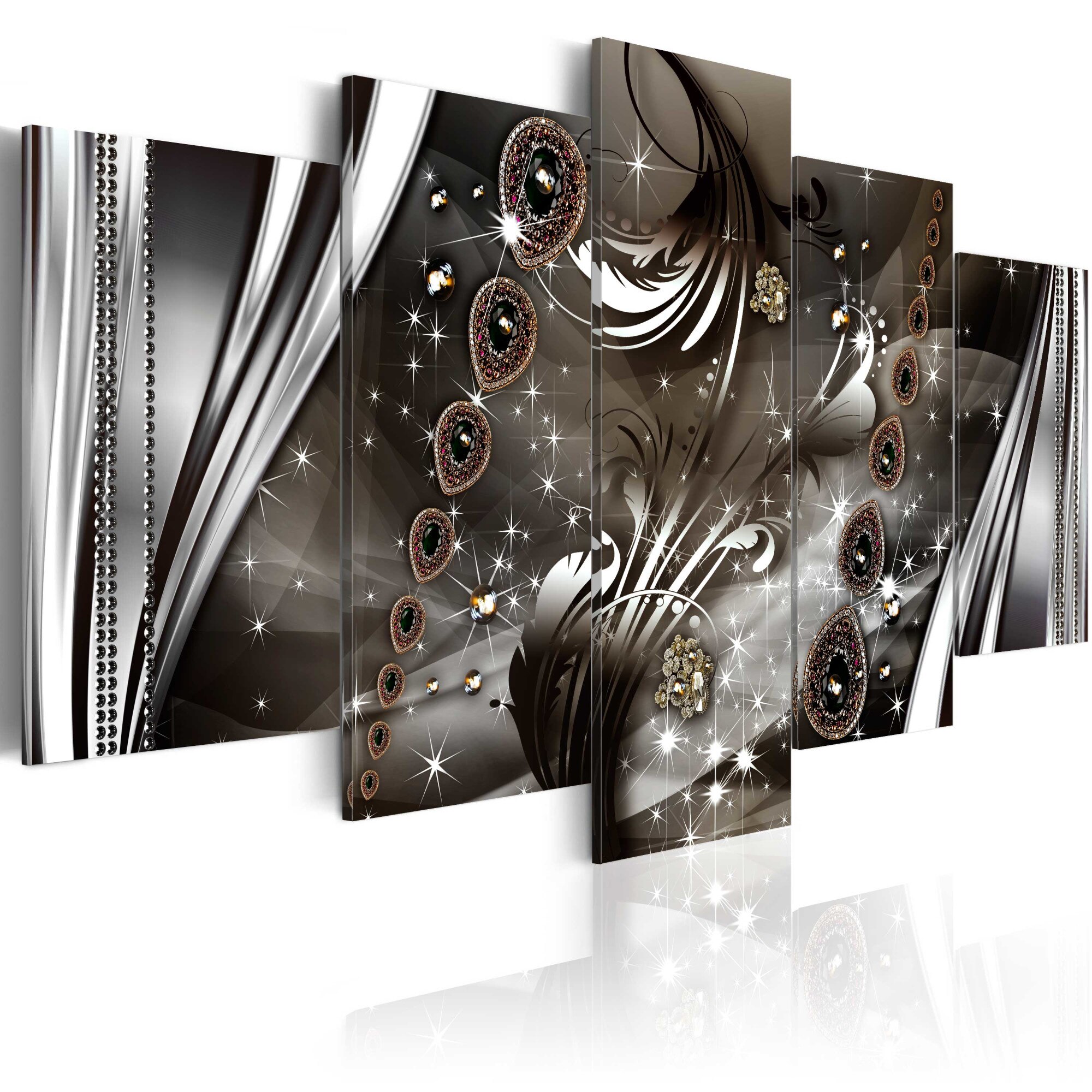 Tablou canvas 5 piese - Impodobirea cu bijuterii - 100x50 cm
