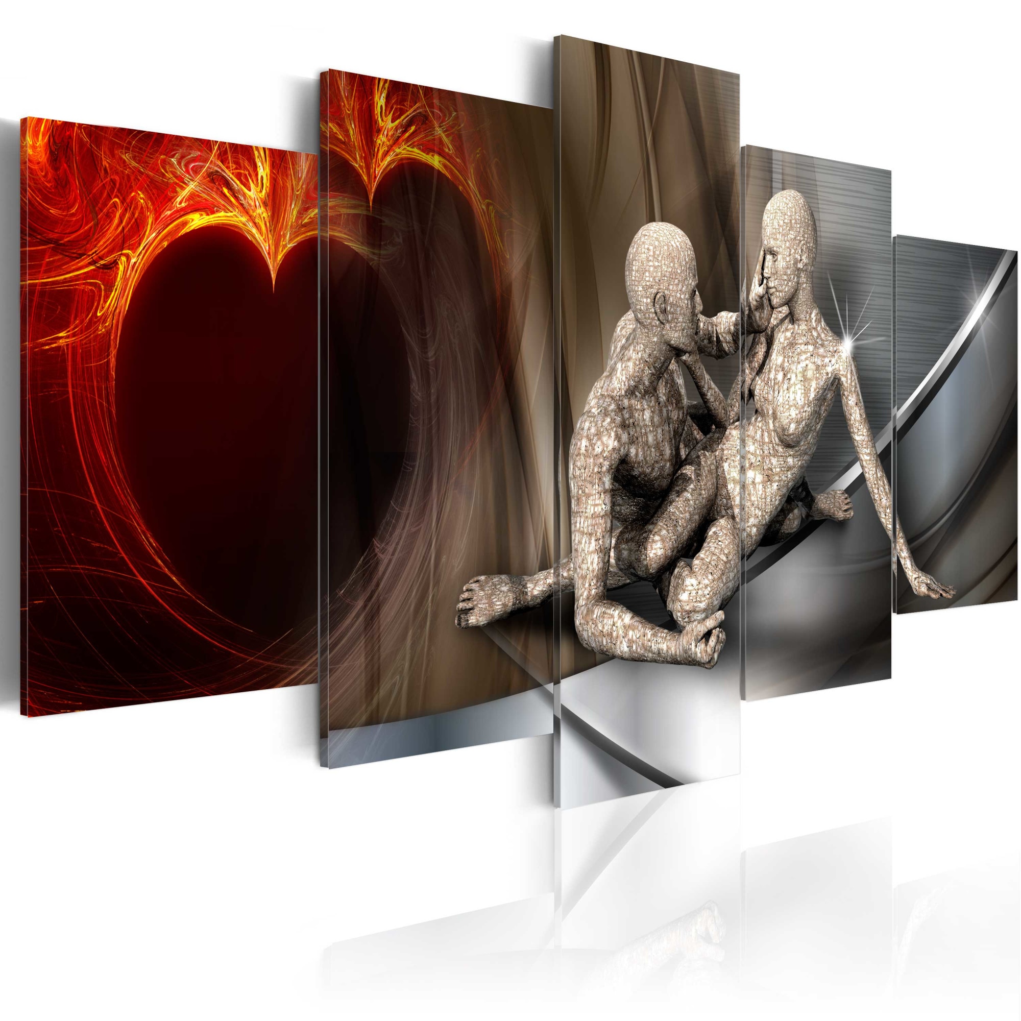 Tablou canvas 5 piese - In vise - 100x50 cm