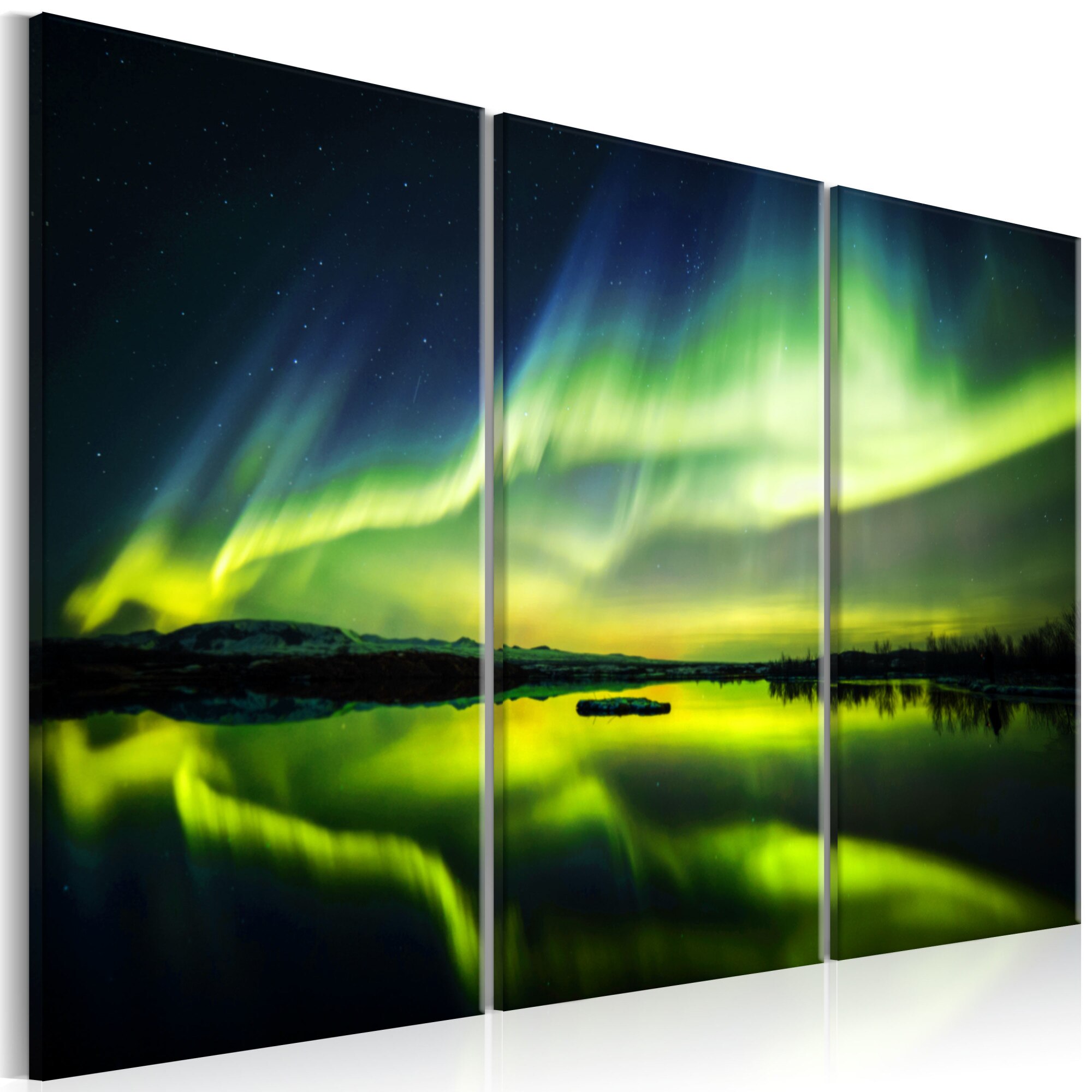 Tablou canvas 3 piese - Frumoasa stralucire I - 90x60 cm