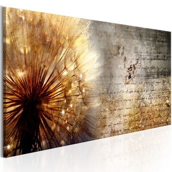 Tablou canvas - Papadie de aur - 120x40 cm Tablou canvas - Papadie de aur - 120x40 cm