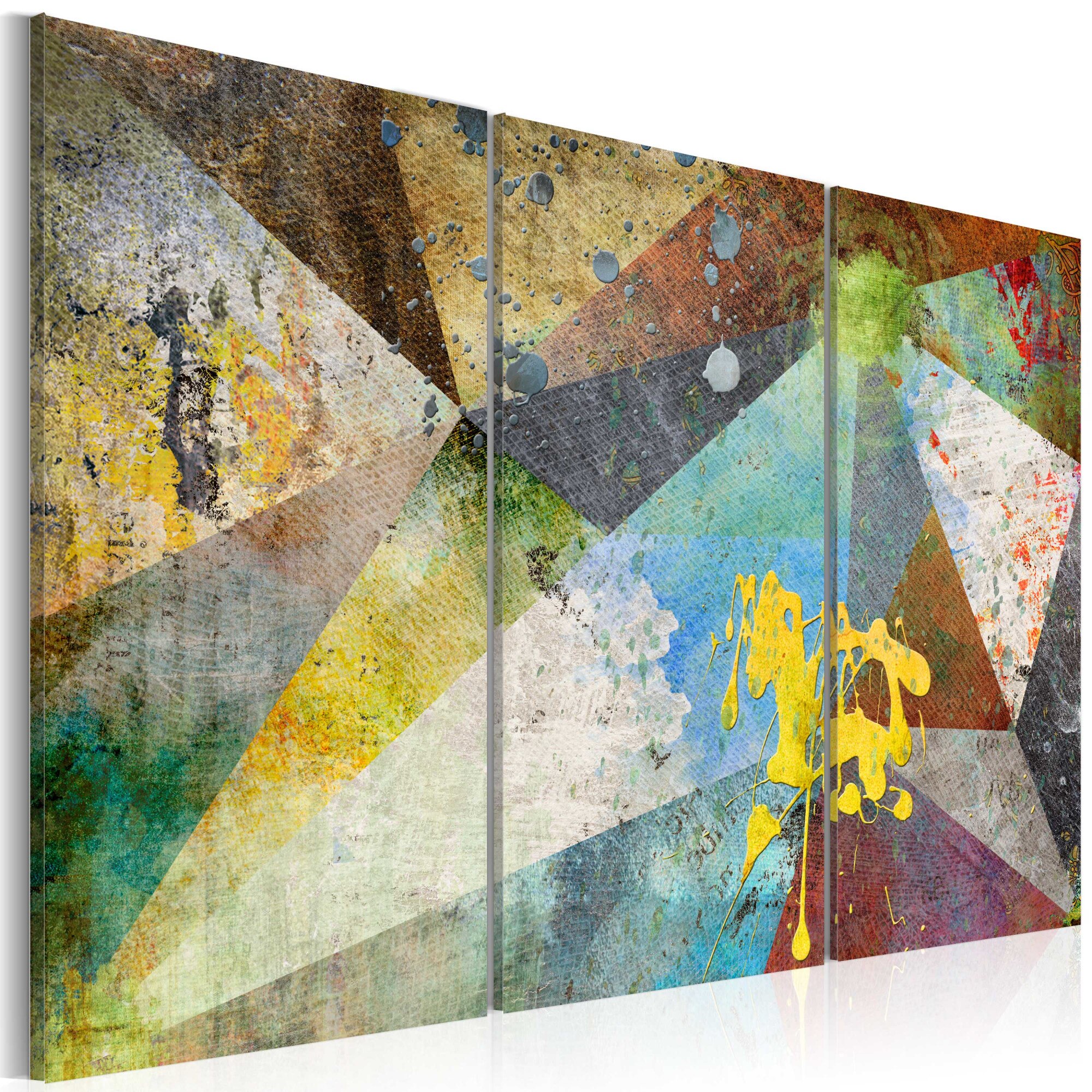 Tablou canvas 3 piese - Prin prisma culorilor - 60x40 cm