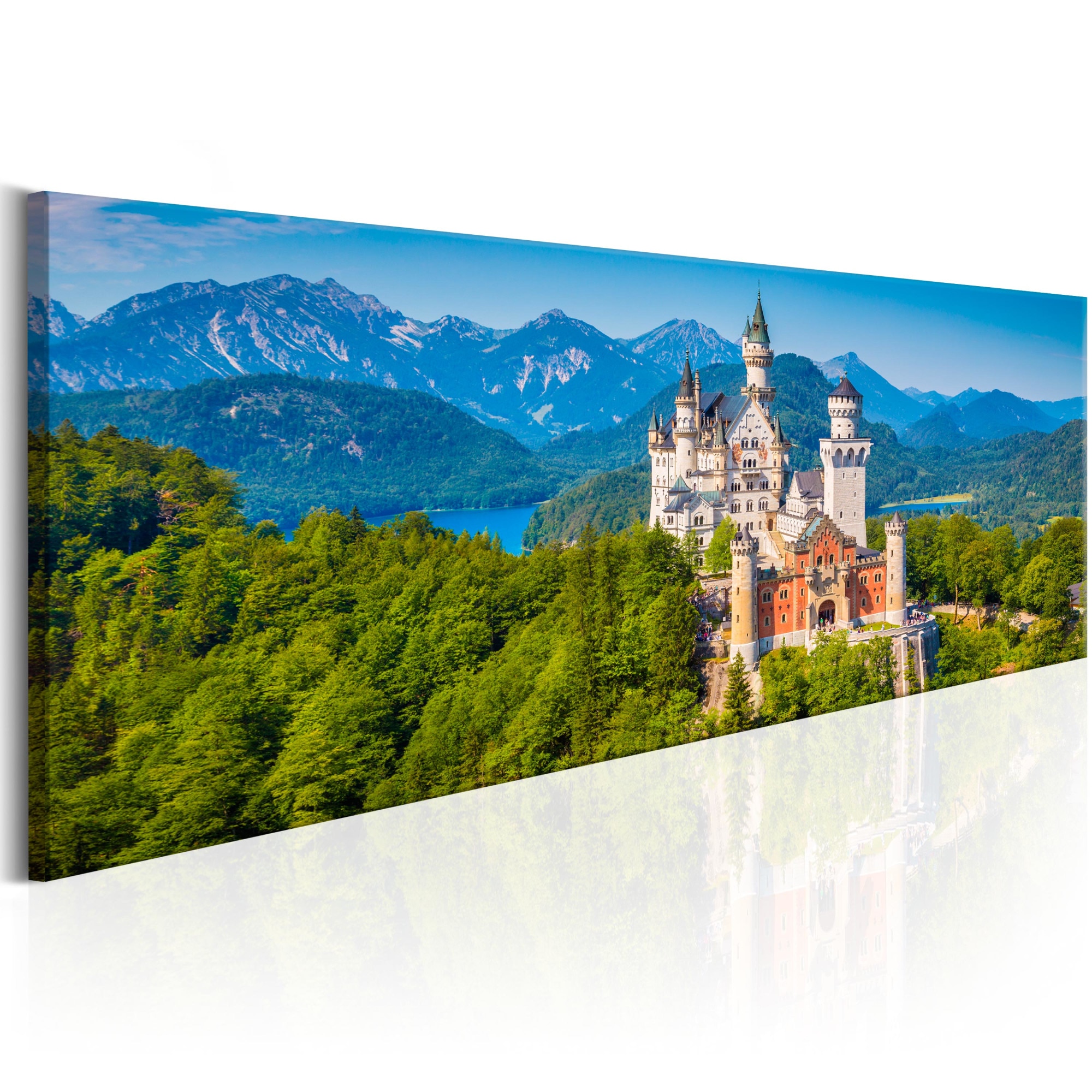 Tablou canvas - Magic Locuri: Neuschwanstein Castle - 135x45 cm