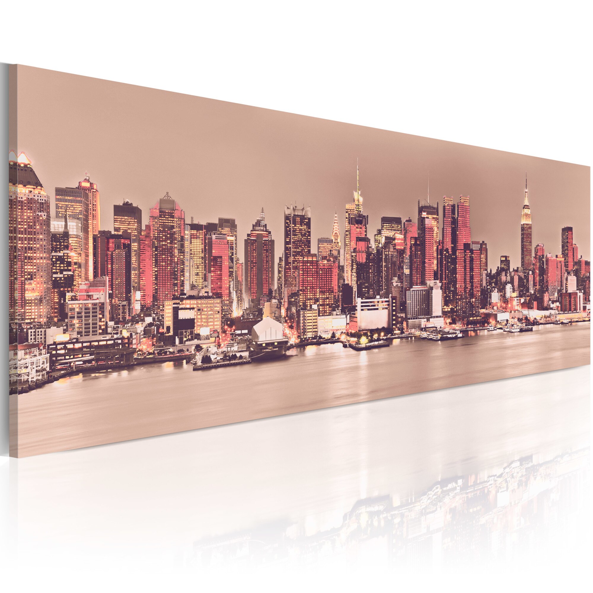 Tablou canvas - New York City of Light - 135x45 cm