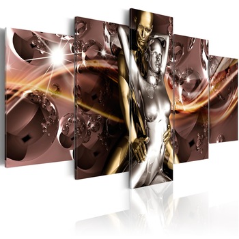 Tablou canvas 5 piese - Extazul romantic - 200x100 cm Tablou canvas 5 piese - Extazul romantic - 200x100 cm