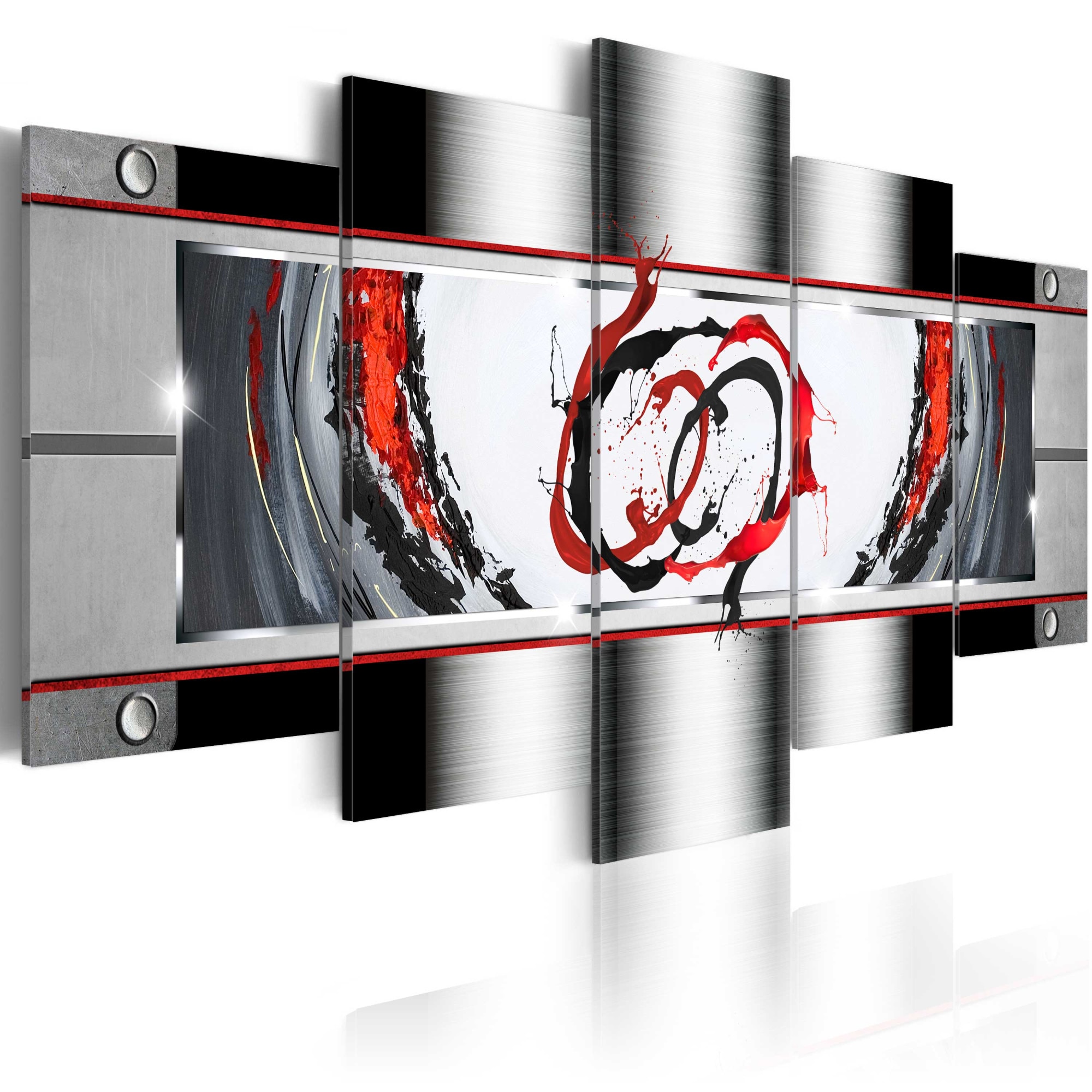 Tablou canvas 5 piese - Respiratia platinei - 100x50 cm