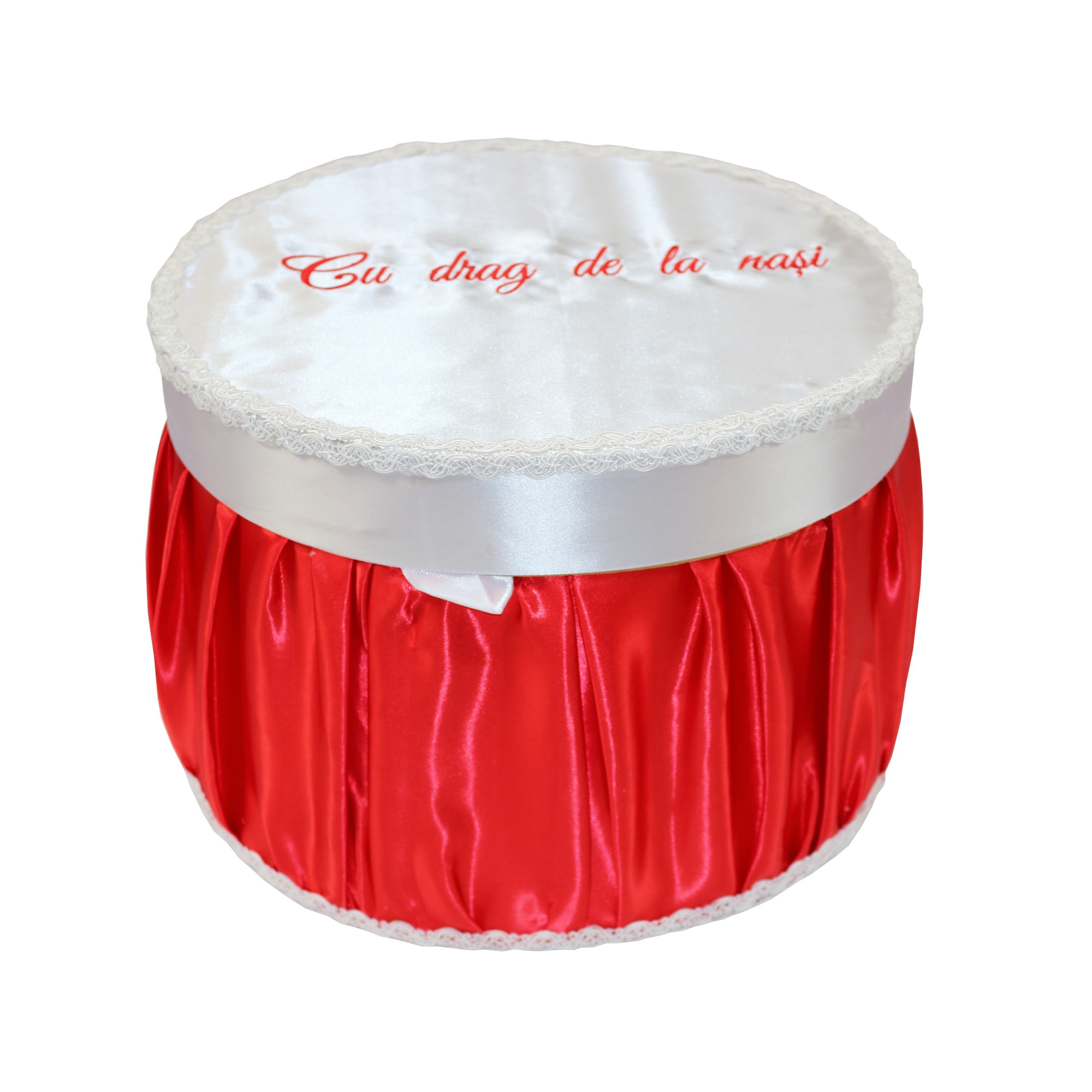 Cutie pentru transport trusou, 30x25, alb/rosu, dae1573