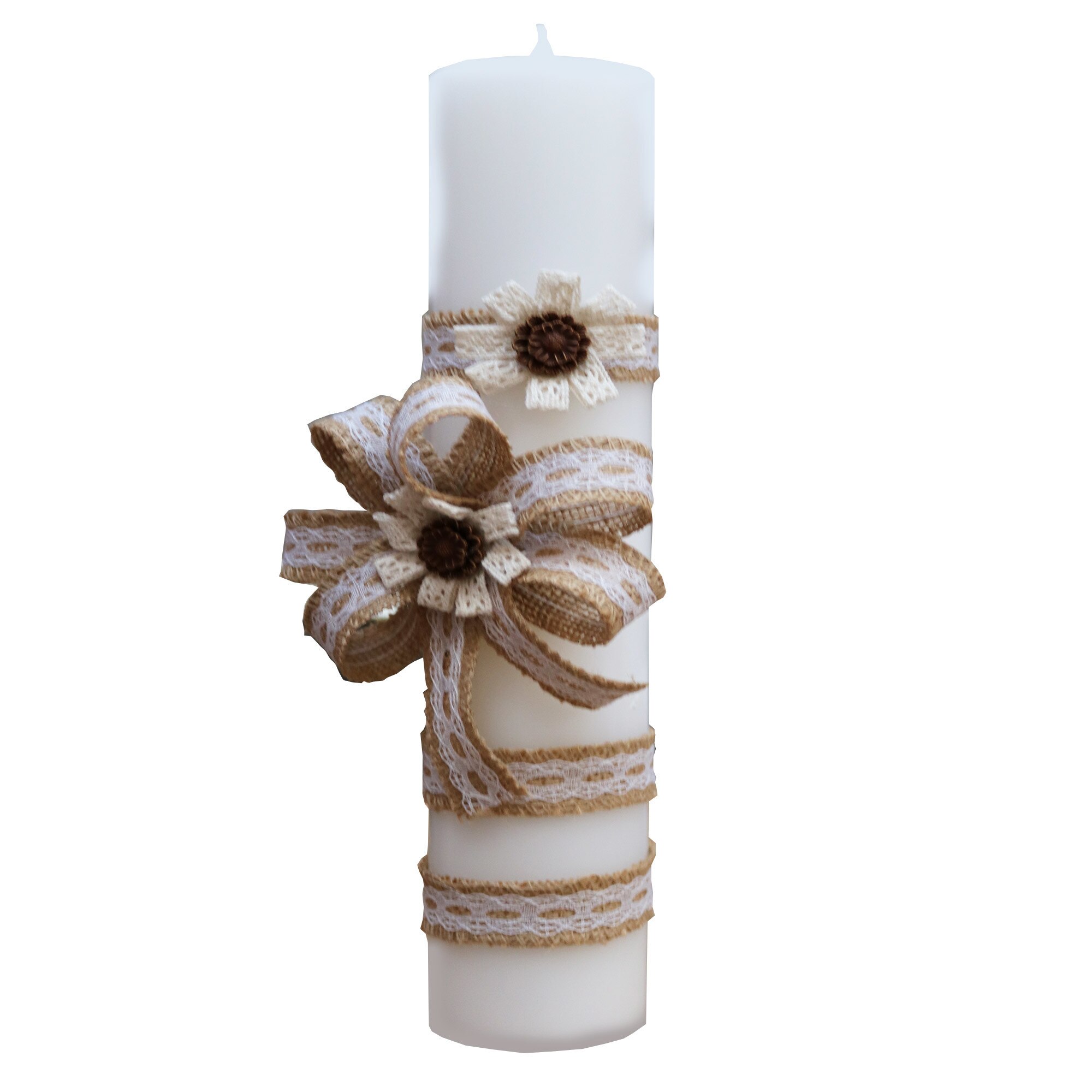 Lumanare pentru botez, bej, 45x7 cm, dae1589