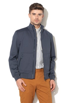 Geox, Jacheta cu buzunare cu fermoar, Albastru petrol Geox, Jacheta cu buzunare cu fermoar, Albastru petrol