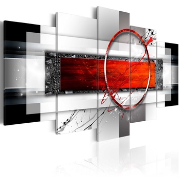 Tablou canvas 5 piese - Carmine racheta - 200x100 cm Tablou canvas 5 piese - Carmine racheta - 200x100 cm