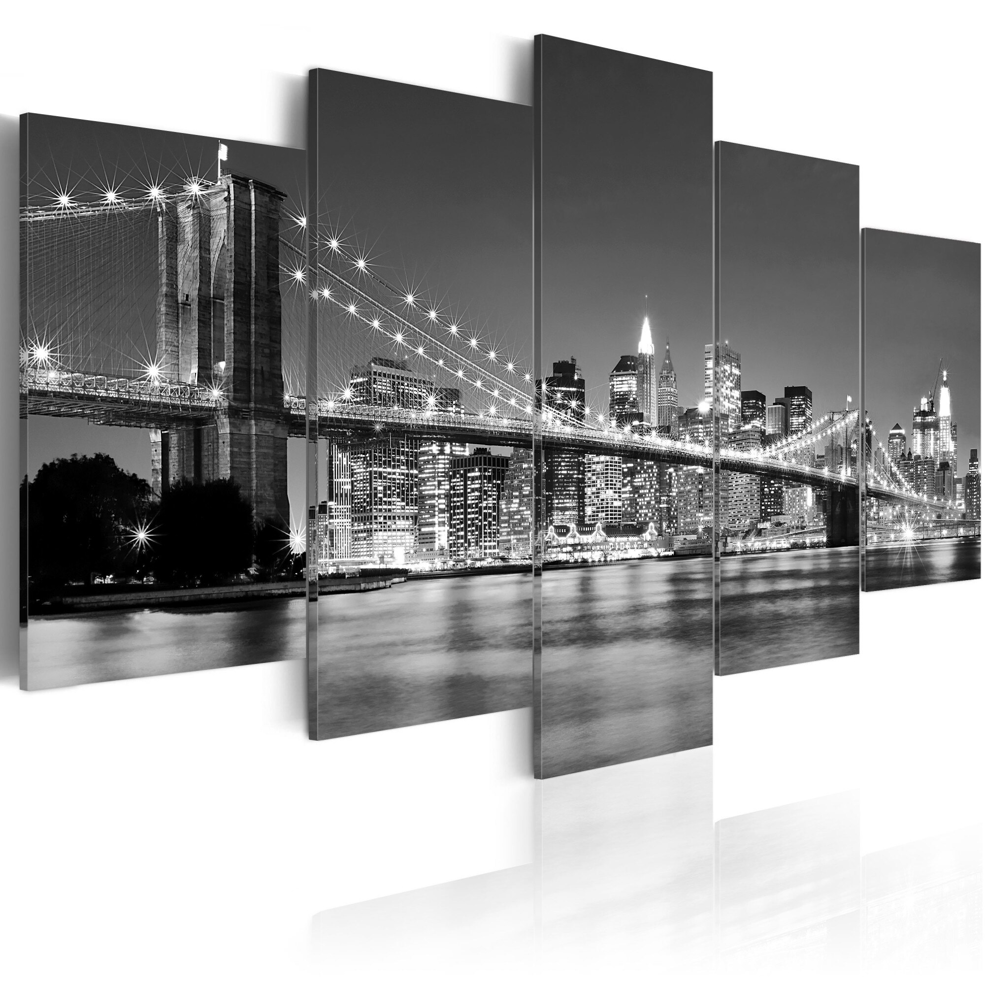 Tablou canvas 5 piese - Dream despre New York - 200x100 cm