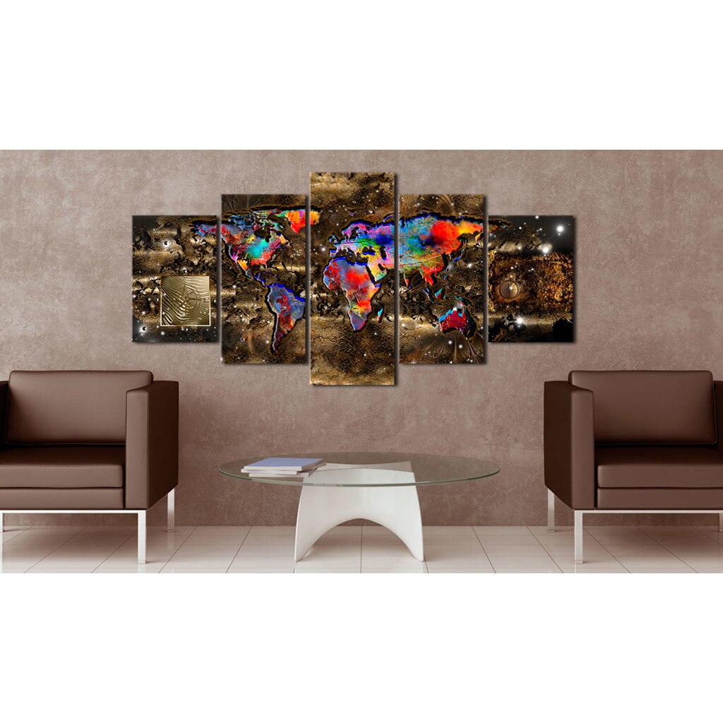Tablou canvas 5 piese - Lume fantastica - 200x100 cm