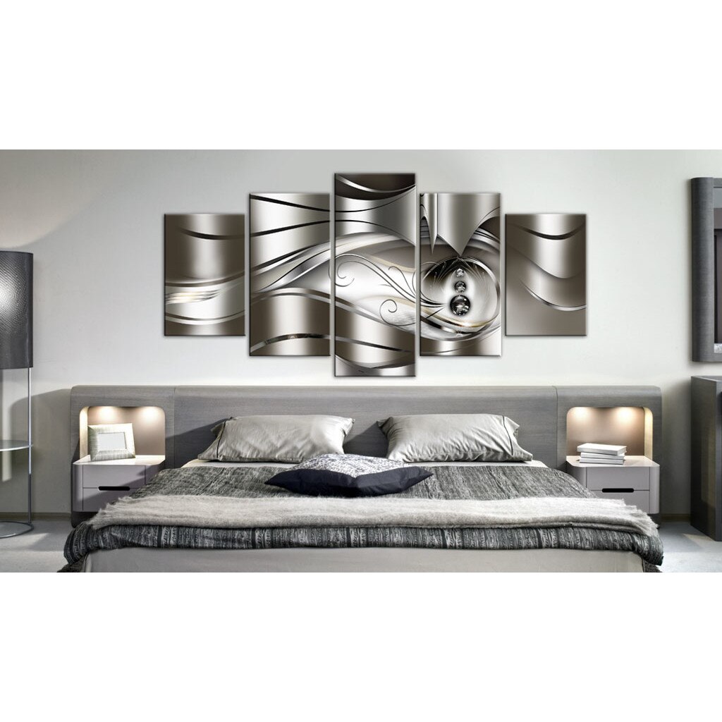 Tablou canvas 5 piese - Diamond picaturi - 100x50 cm