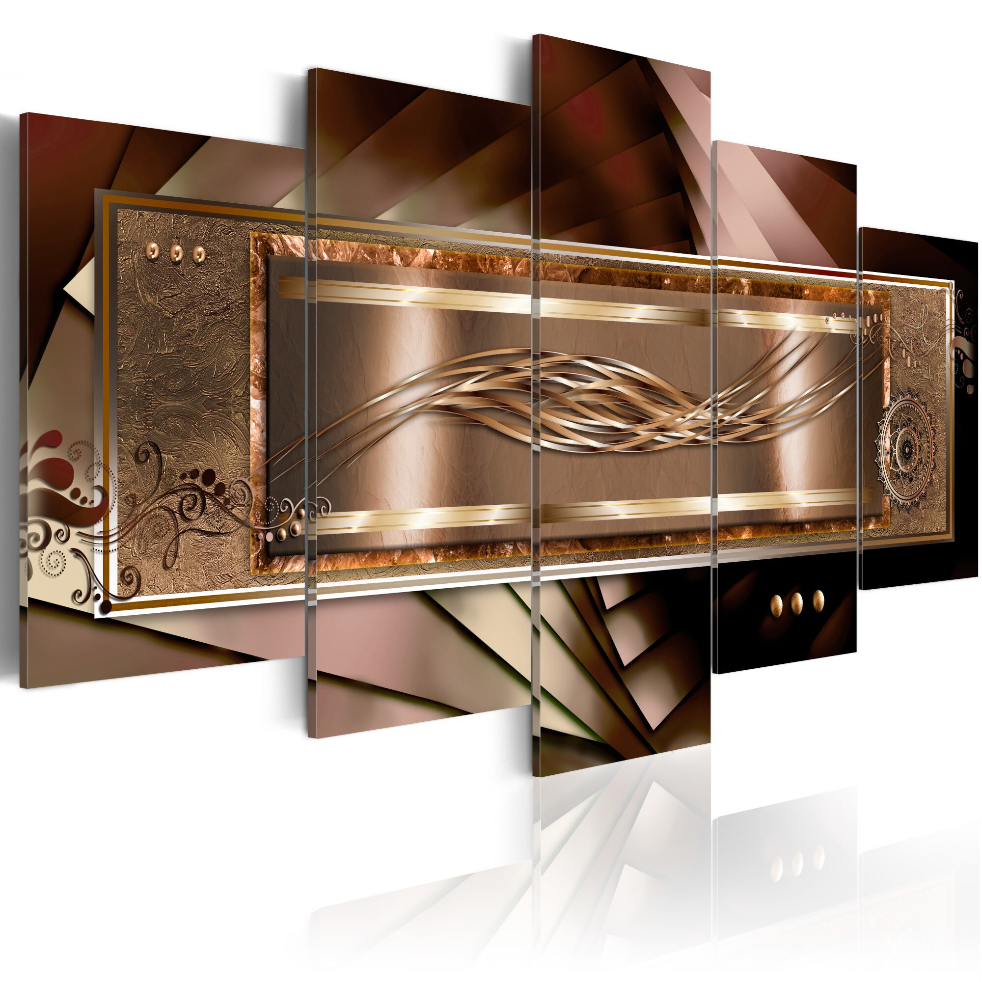 Tablou canvas 5 piese - Inaltimea de aur - 100x50 cm