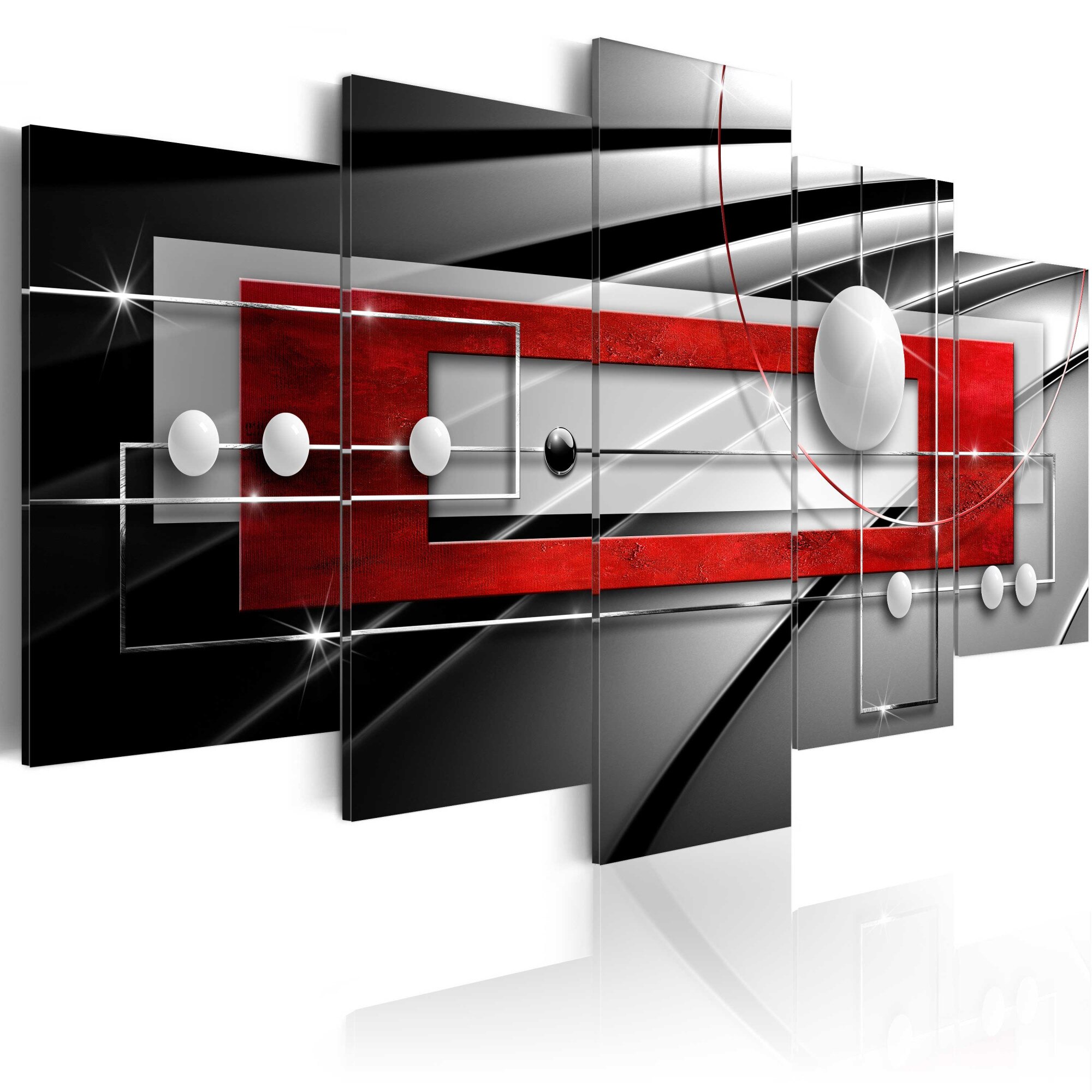 Tablou canvas 5 piese - Simetrie moderna - 100x50 cm