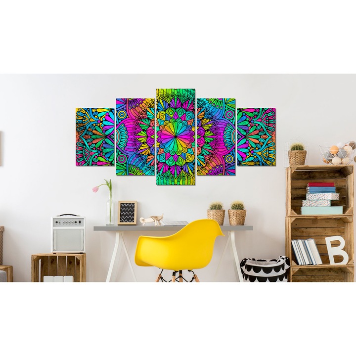 Kép Artgeist Mandala: Peacock Feathers, 200 x 100 cm
