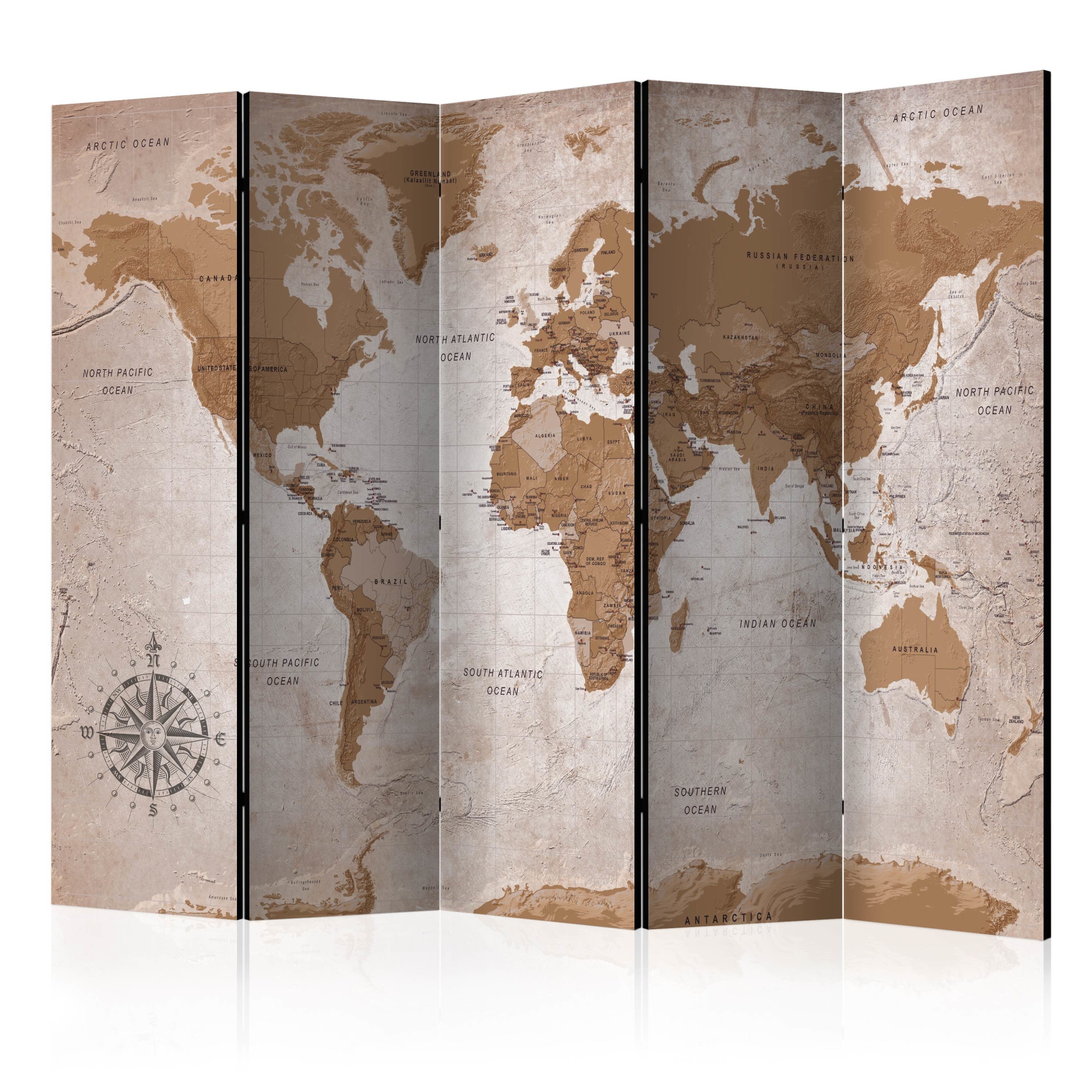 Paravan din 5 parti - Oriental Travels - 225x172cm