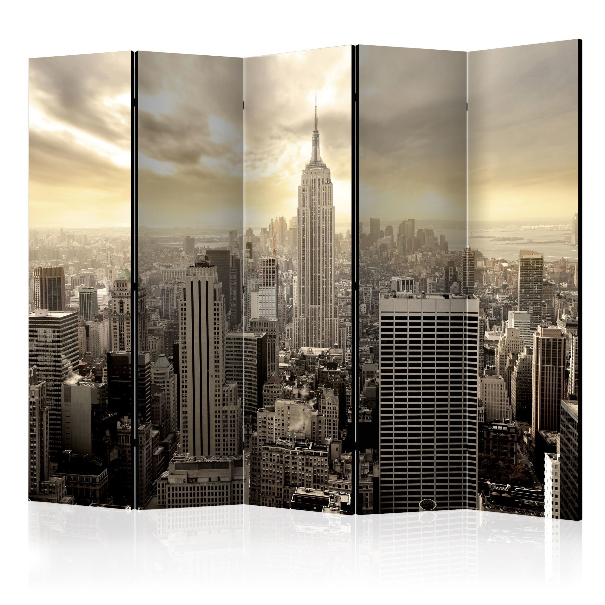 Paravan din 5 parti - Light of New York II - 225x172cm