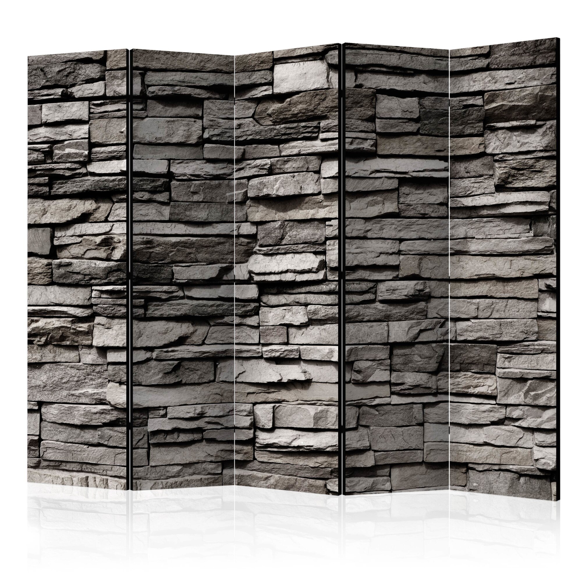 Paravan din 5 parti - Stony Facade II - 225x172cm
