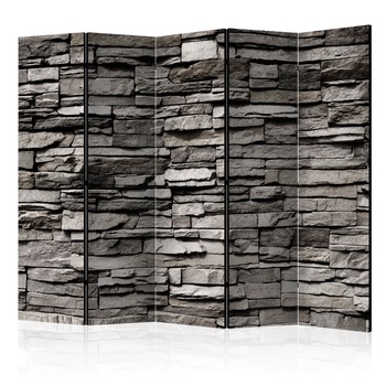 Paravan din 5 parti - Stony Facade II - 225x172cm Paravan din 5 parti - Stony Facade II - 225x172cm