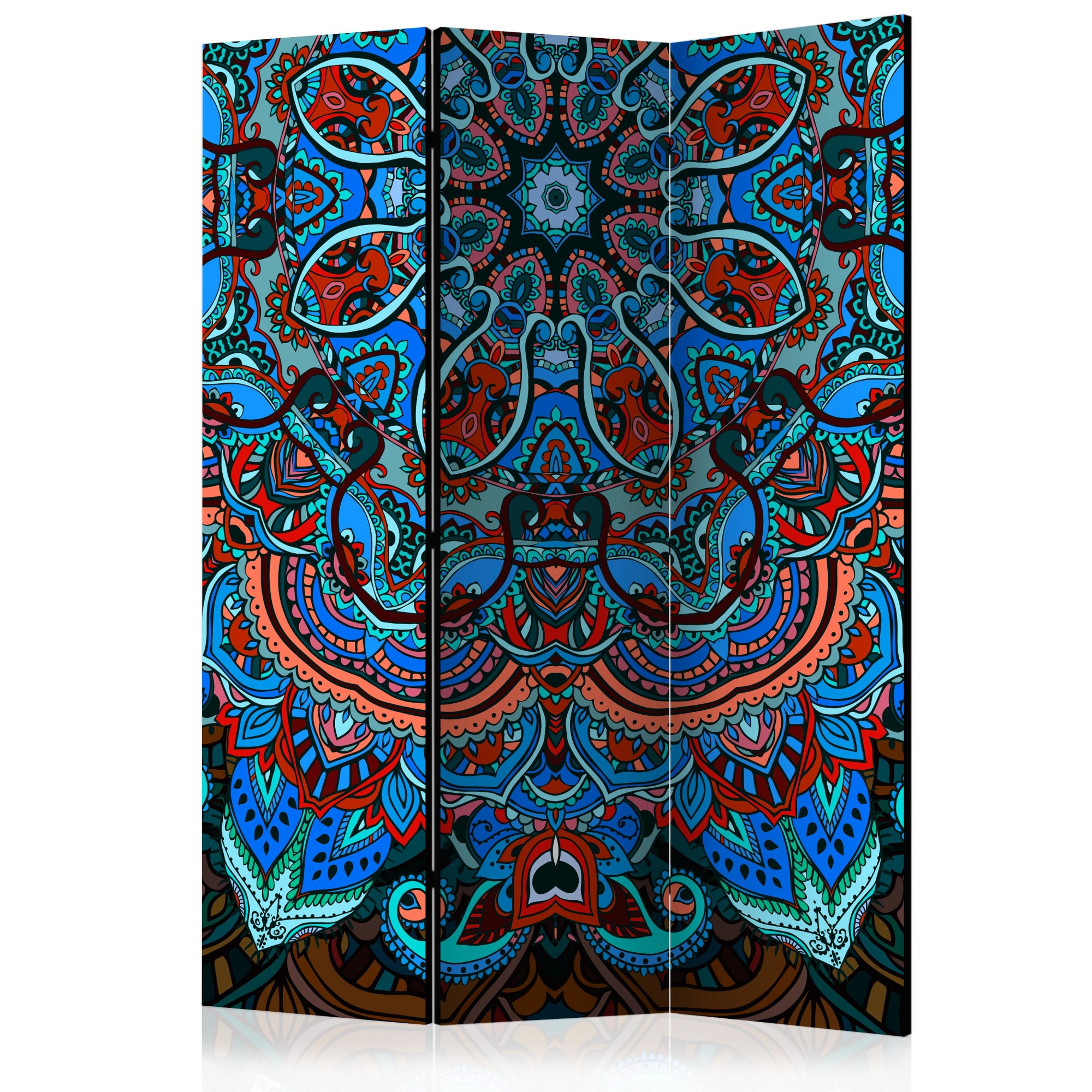 Paravan din 3 parti - Blue Fantasy - 135x172cm
