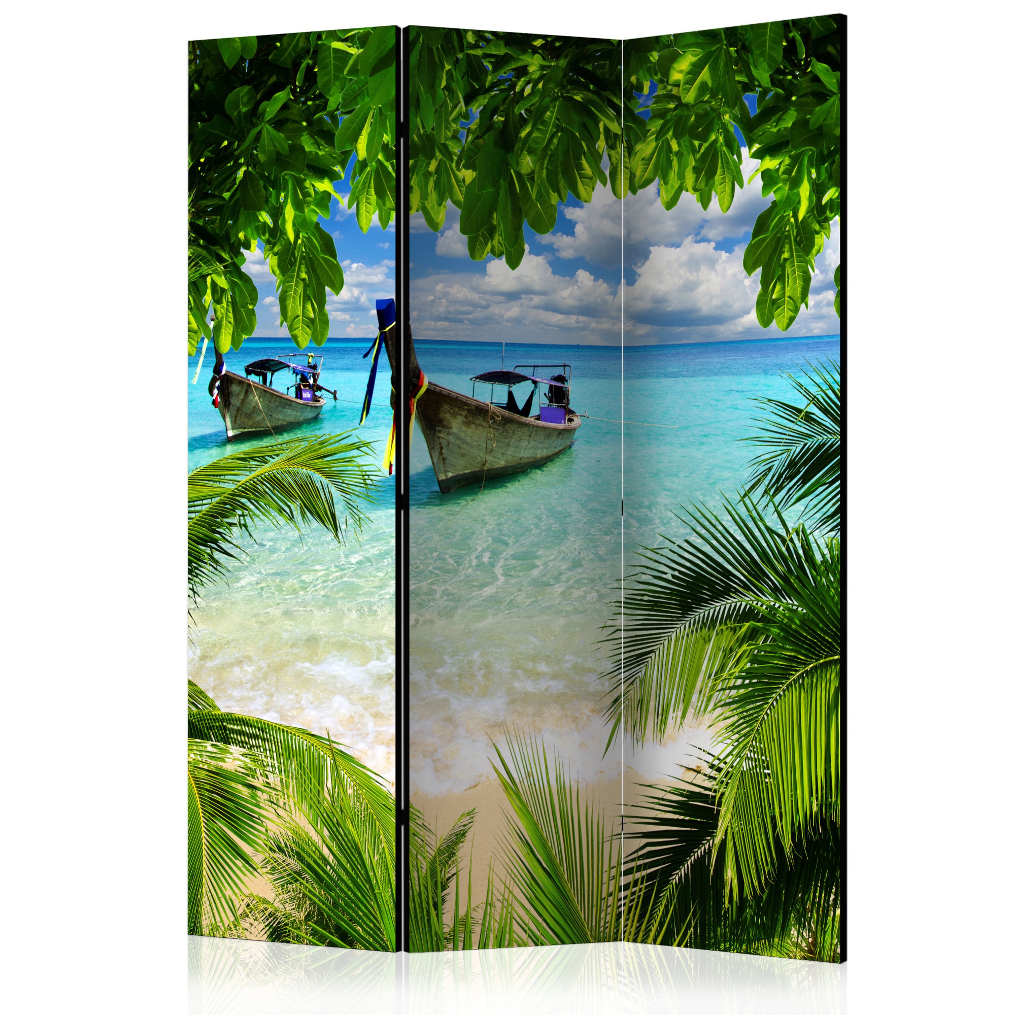 Paravan din 3 parti - Tropical Paradise - 135x172cm
