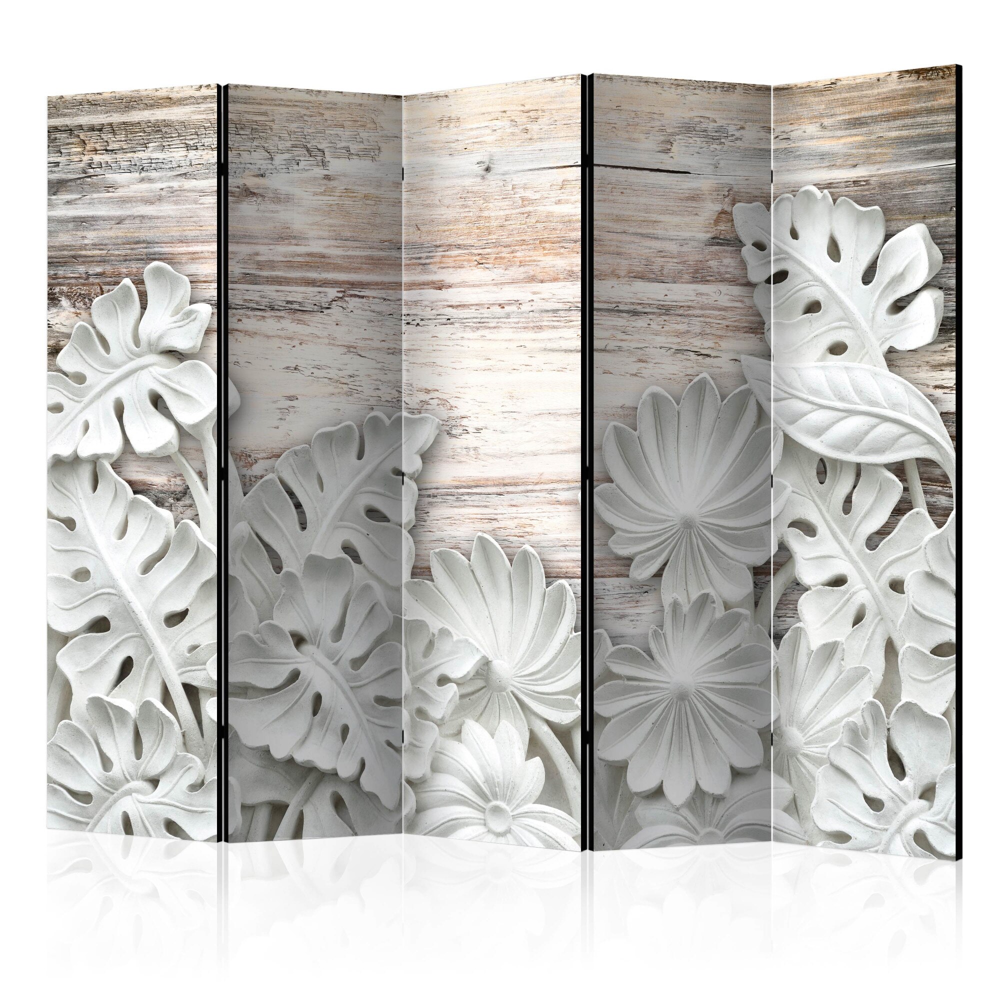 Paravan din 5 parti - Alabastrine Grove II - 225x172cm