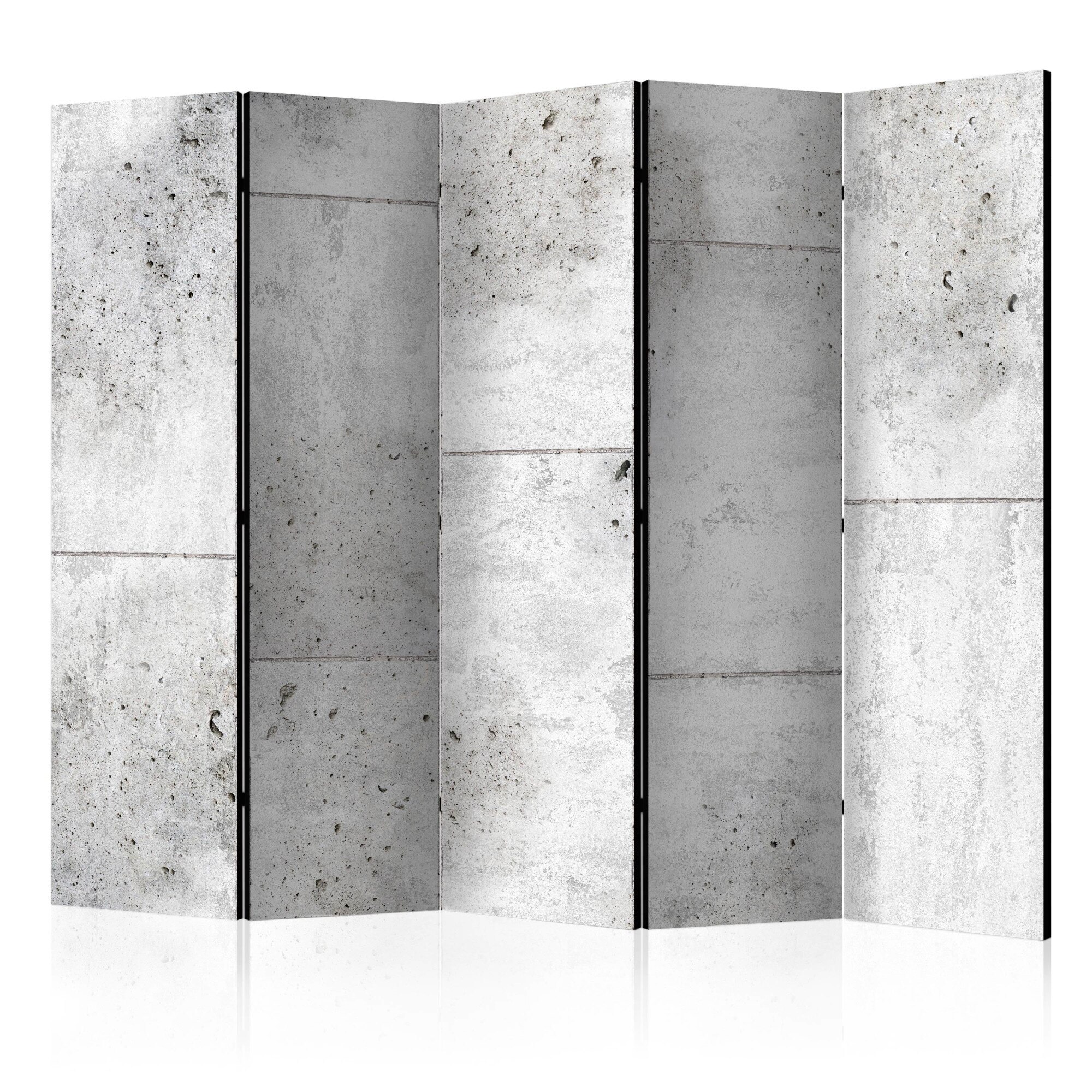Paravan din 5 parti - Concretum murum II - 225x172cm