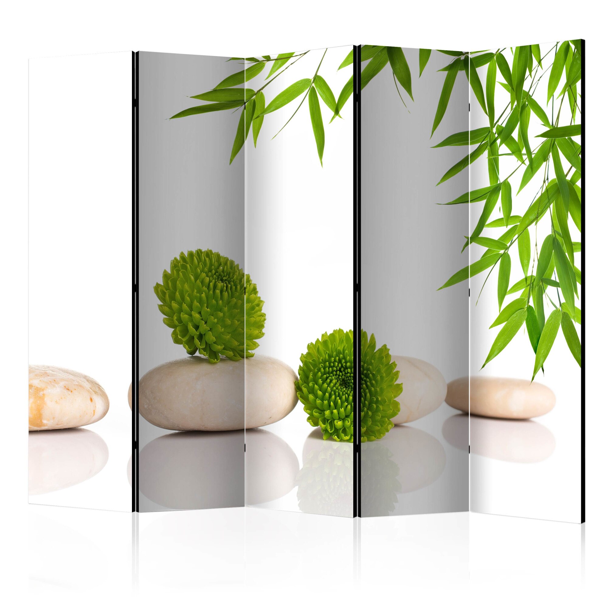 Paravan din 5 parti - Green Relax II - 225x172cm