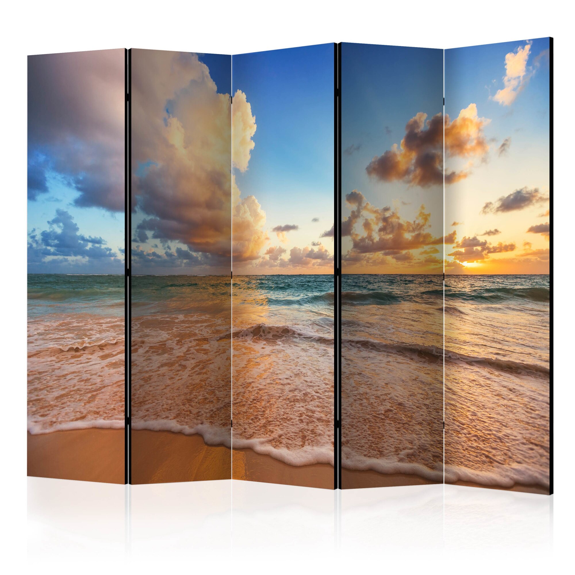 Paravan din 5 parti - Morning by the Sea II - 225x172cm