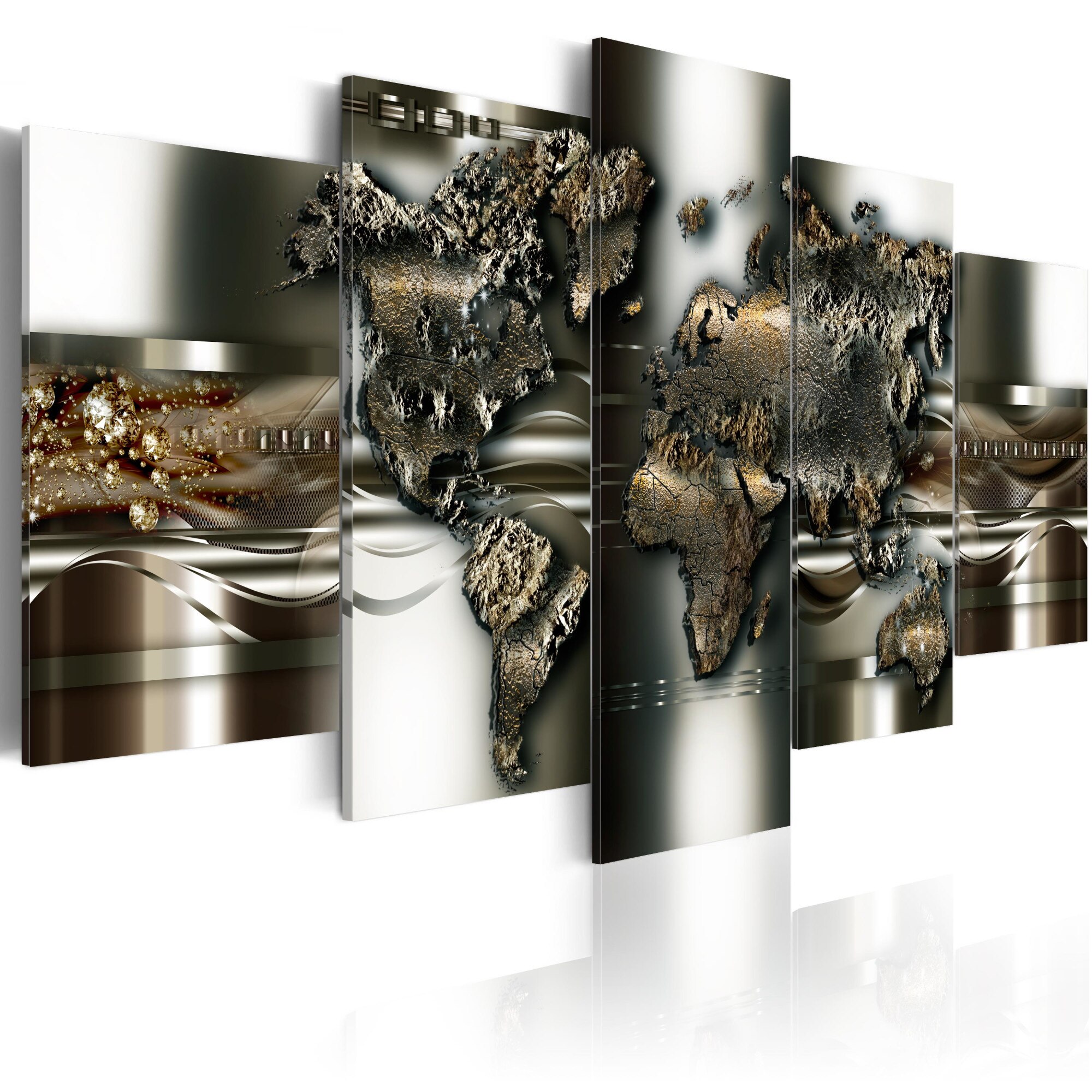 Tablou canvas 5 piese - Magnum opus - 100x50 cm