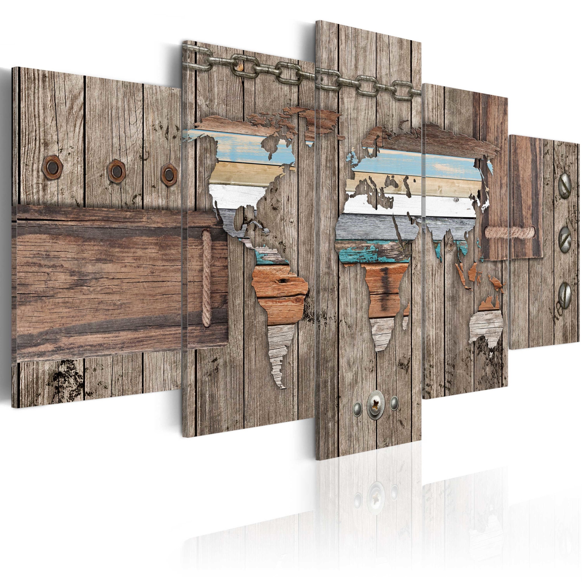 Tablou canvas 5 piese - Calatorii pe mare - 100x50 cm