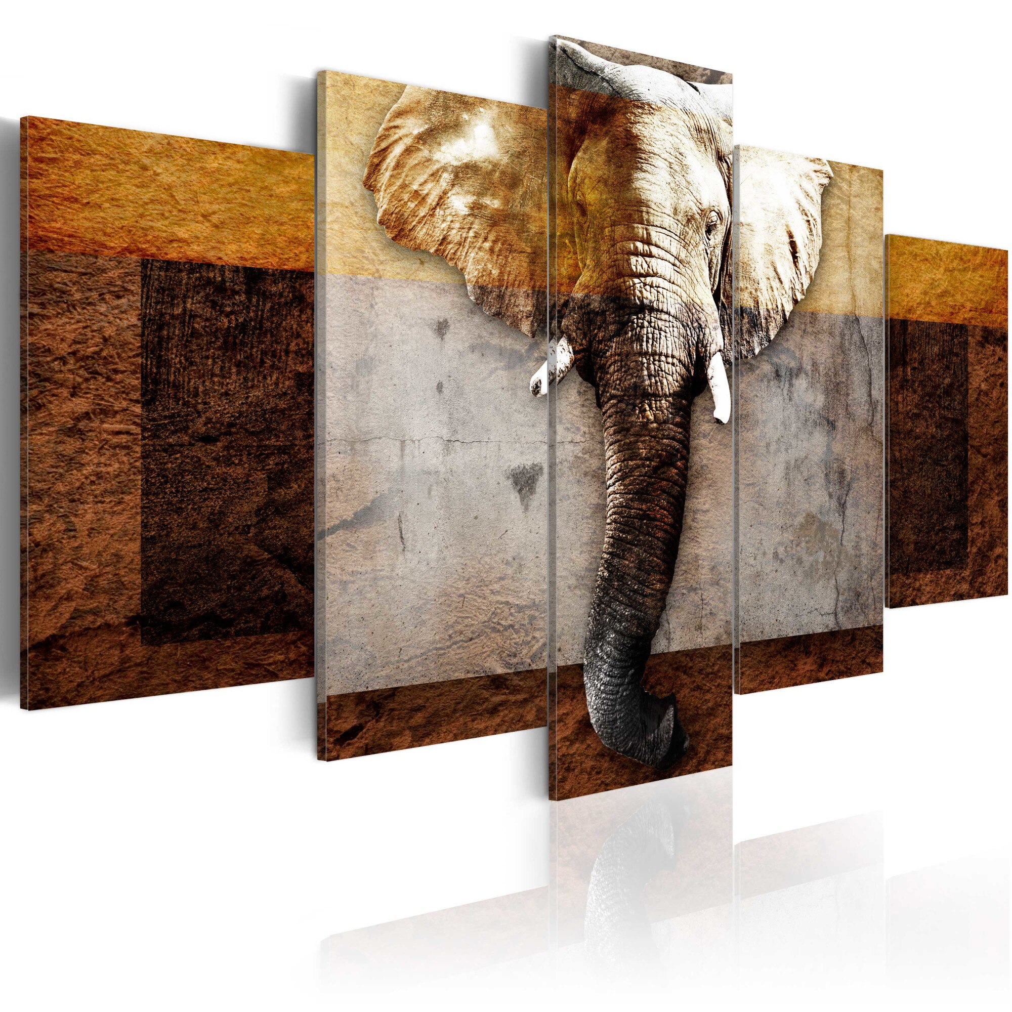 Tablou canvas 5 piese - Forta Africii - 100x50 cm