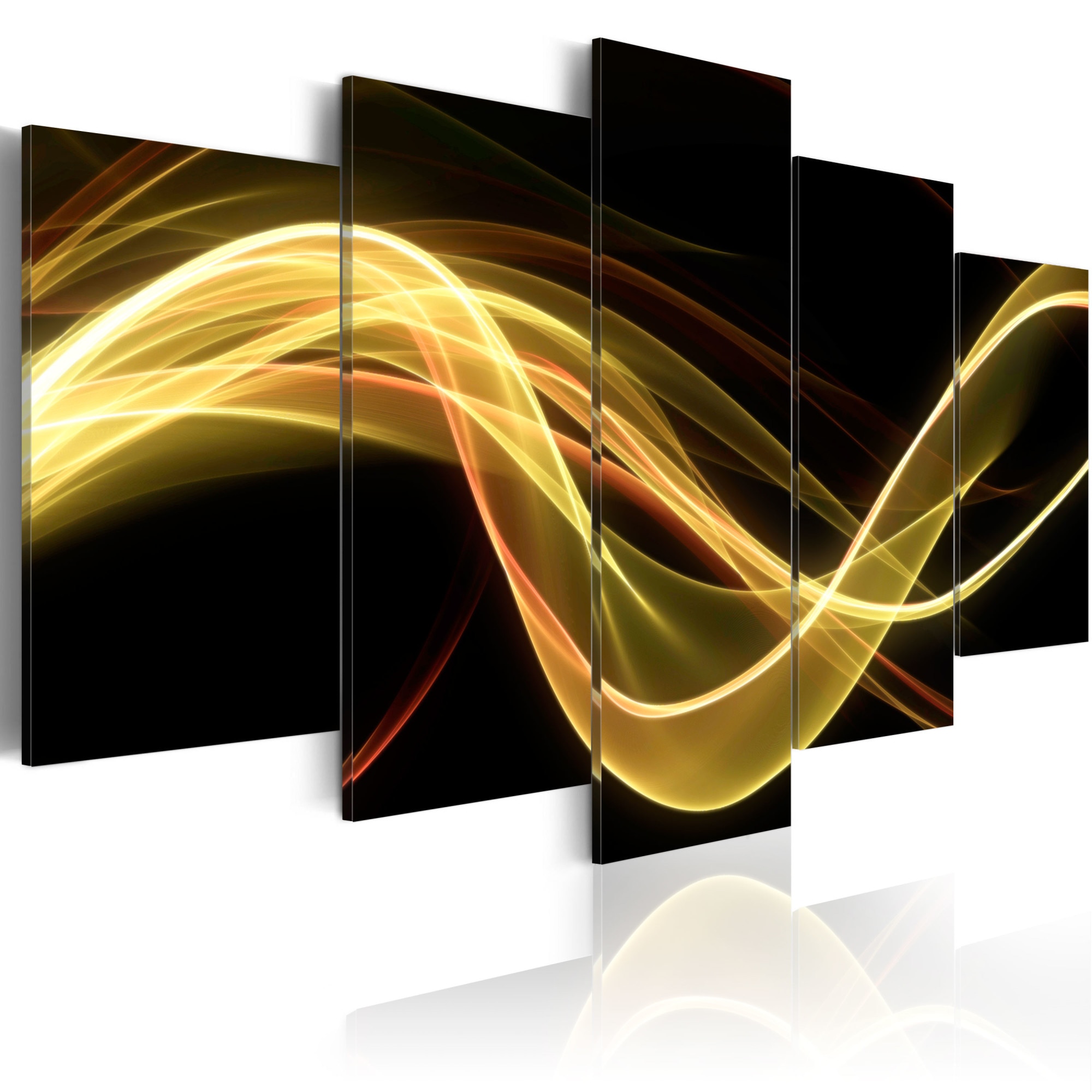 Tablou canvas 5 piese - Un ecran de fum abstract - 200x100 cm