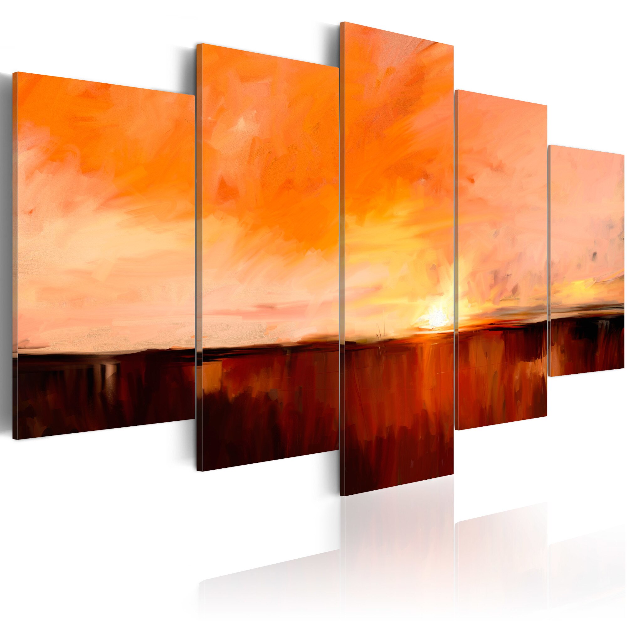 Tablou canvas 5 piese - August caldura - 200x100 cm