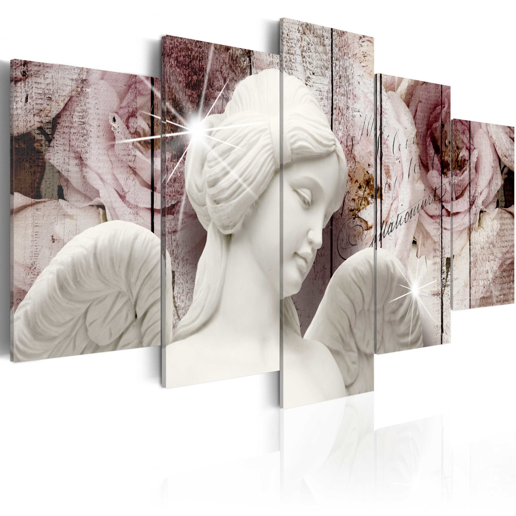 Tablou canvas 5 piese - Timpul Ingerilor - 100x50 cm