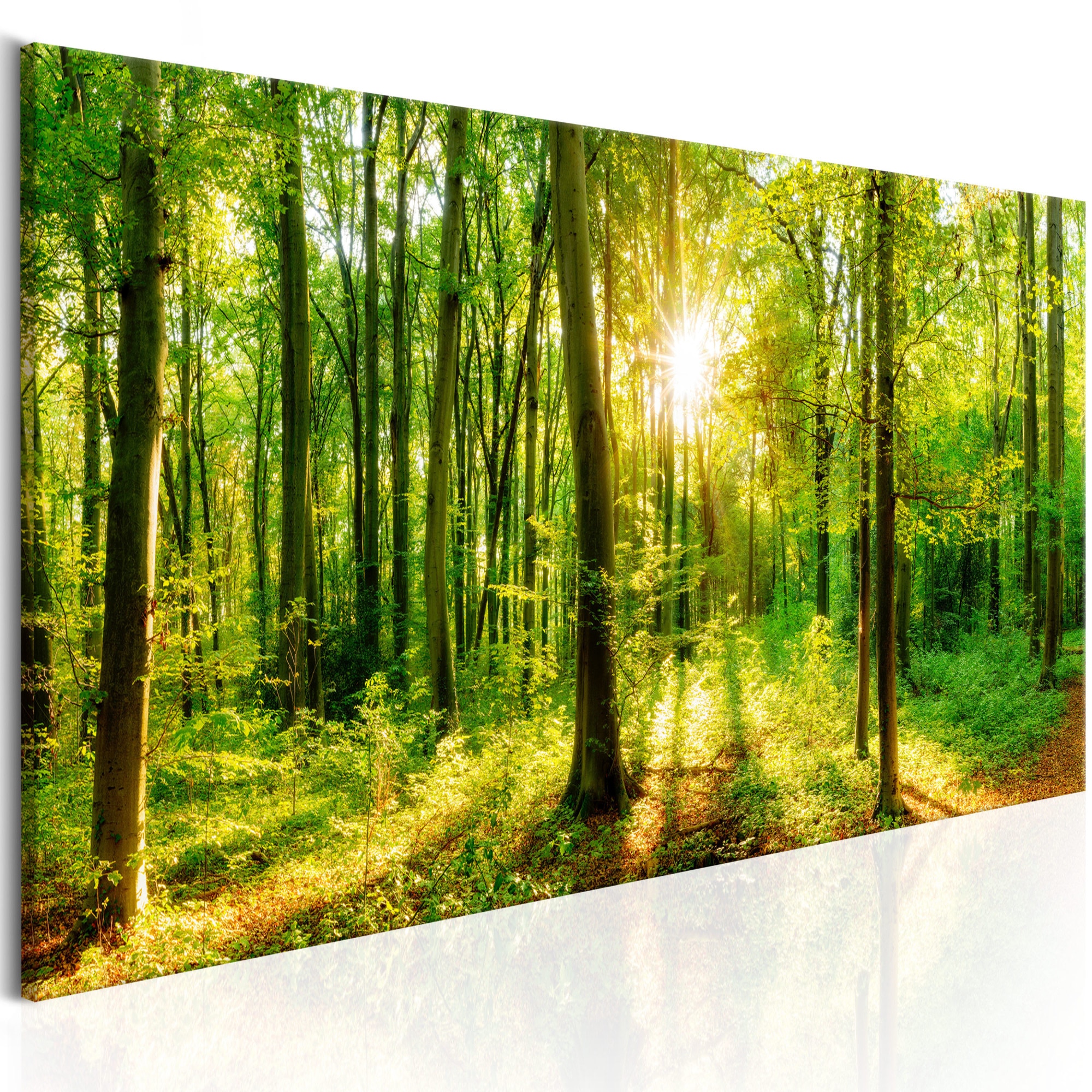 Tablou canvas - Green Magic - 150x50 cm