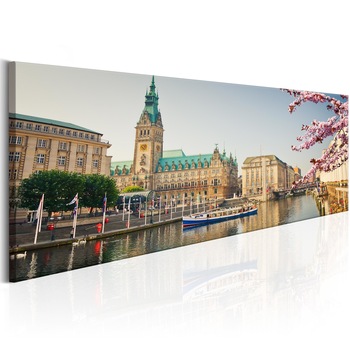Tablou canvas - Hamburg Primaria - 120x40 cm Tablou canvas - Hamburg Primaria - 120x40 cm