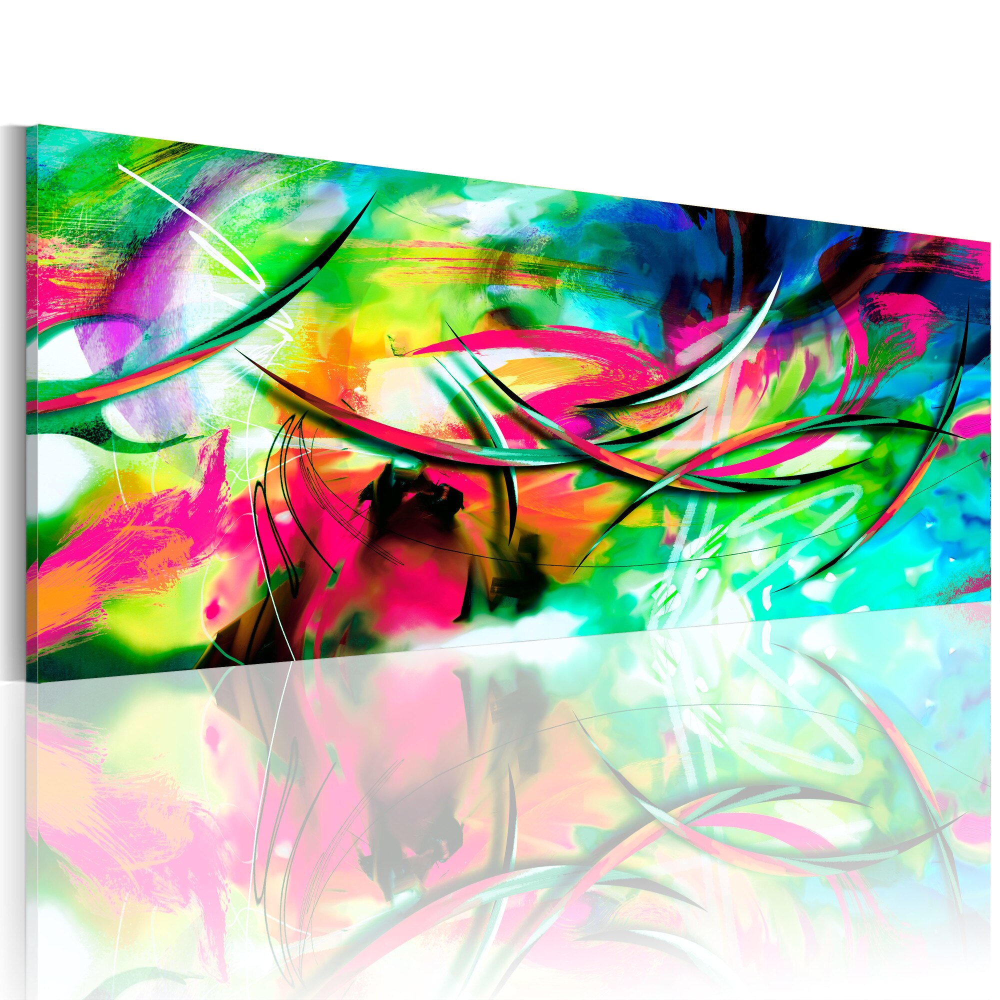 Tablou canvas - Madness de culoare - 150x50 cm