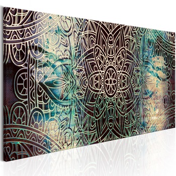 Tablou canvas - Mandala: Nodul pacii - 135x45 cm Tablou canvas - Mandala: Nodul pacii - 135x45 cm