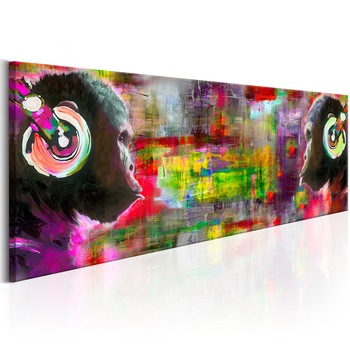 Tablou canvas - Duet muzical - 120x40 cm
