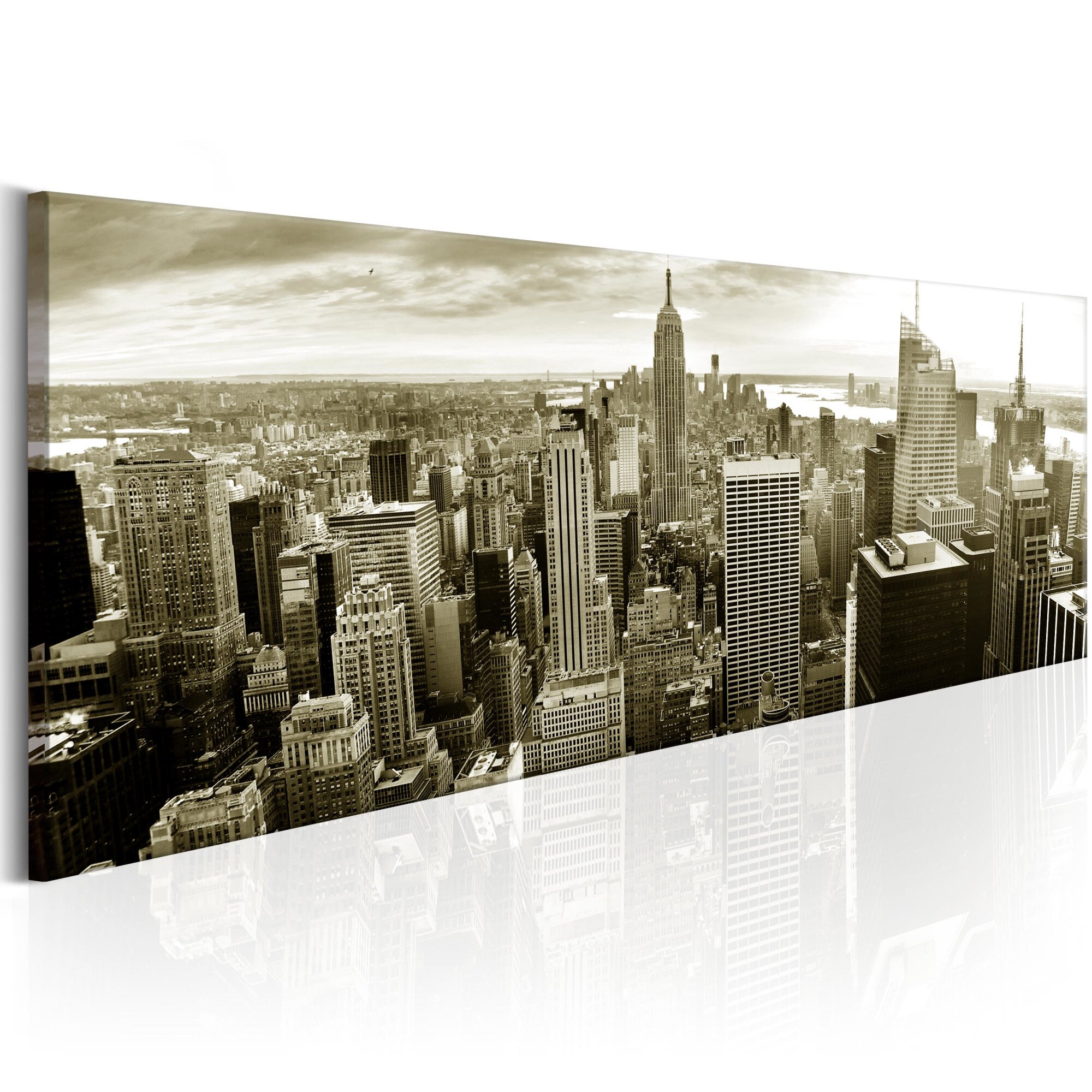 Tablou canvas - Manhattan: Paradisul financiar - 135x45 cm